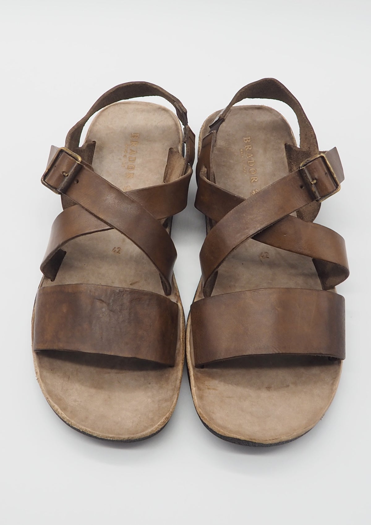 Herren Sandale aus Leder in Braun Herren Sandalen Brador 