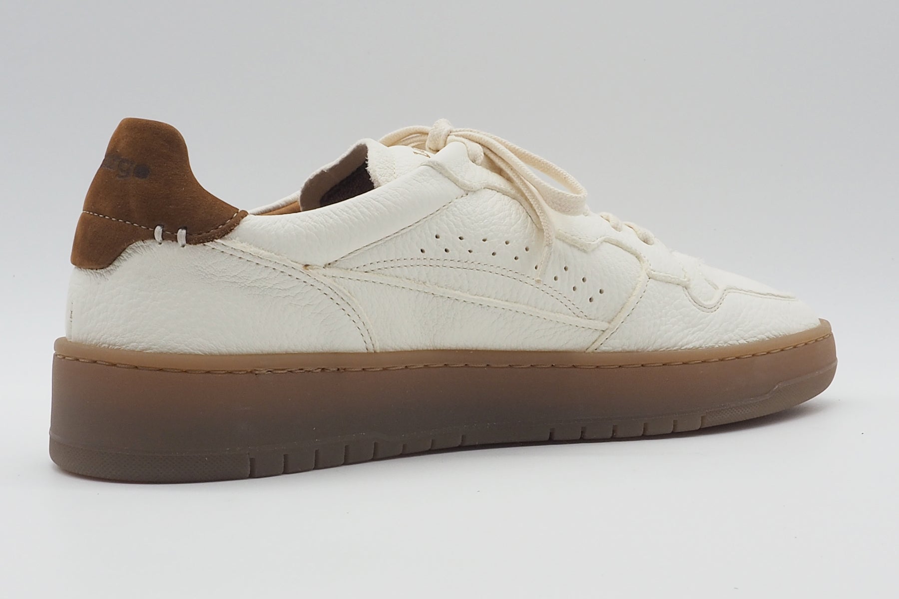 Herren Sneaker aus Hirschleder in Offwhite mit Kautschuksohle - Jannamb Herren Sneaker Lemargo 