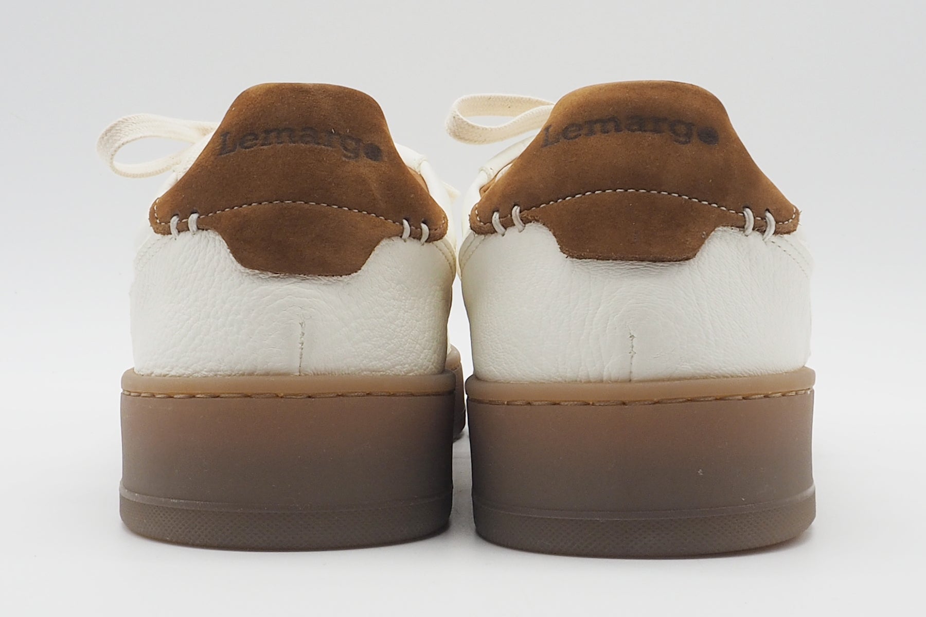 Herren Sneaker aus Hirschleder in Offwhite mit Kautschuksohle - Jannamb Herren Sneaker Lemargo 