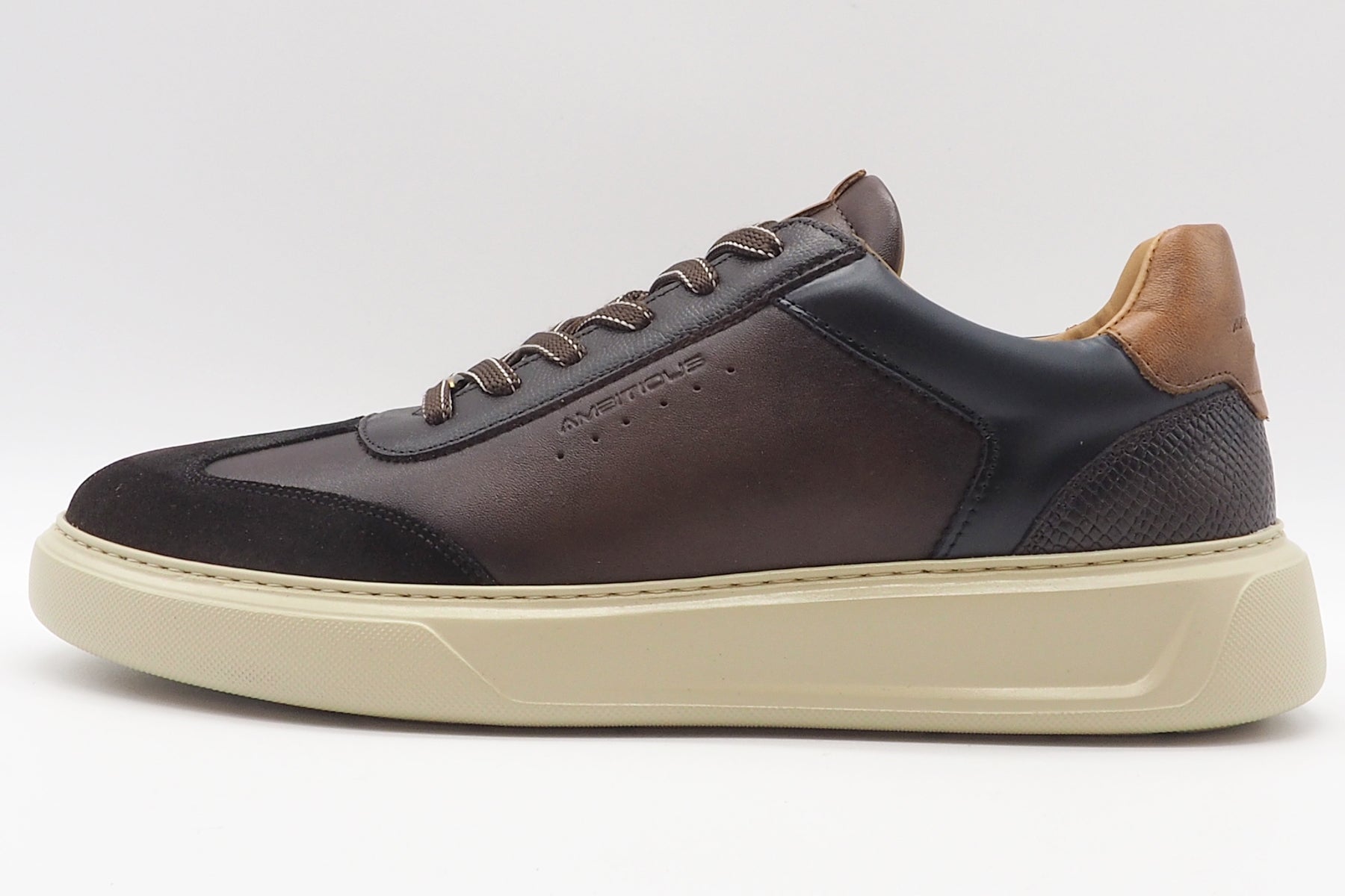 Herren Sneaker aus Leder & Velours in Braun-Nuancen Herren Sneaker Ambitious 