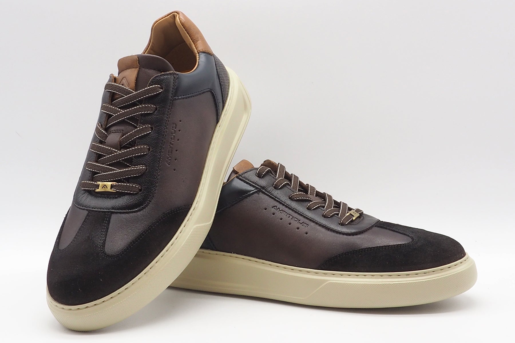 Herren Sneaker aus Leder & Velours in Braun-Nuancen Herren Sneaker Ambitious 