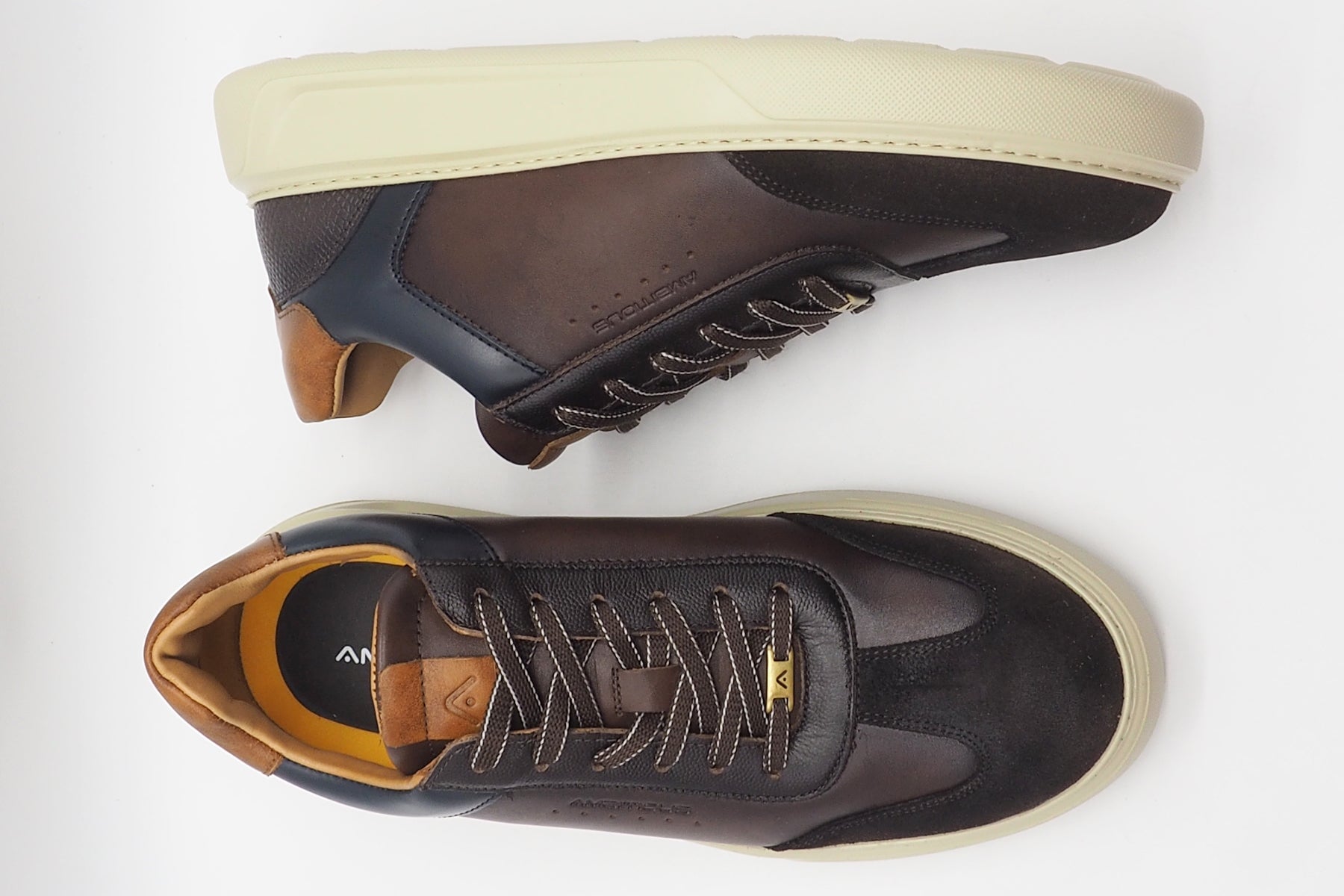 Herren Sneaker aus Leder & Velours in Braun-Nuancen Herren Sneaker Ambitious 