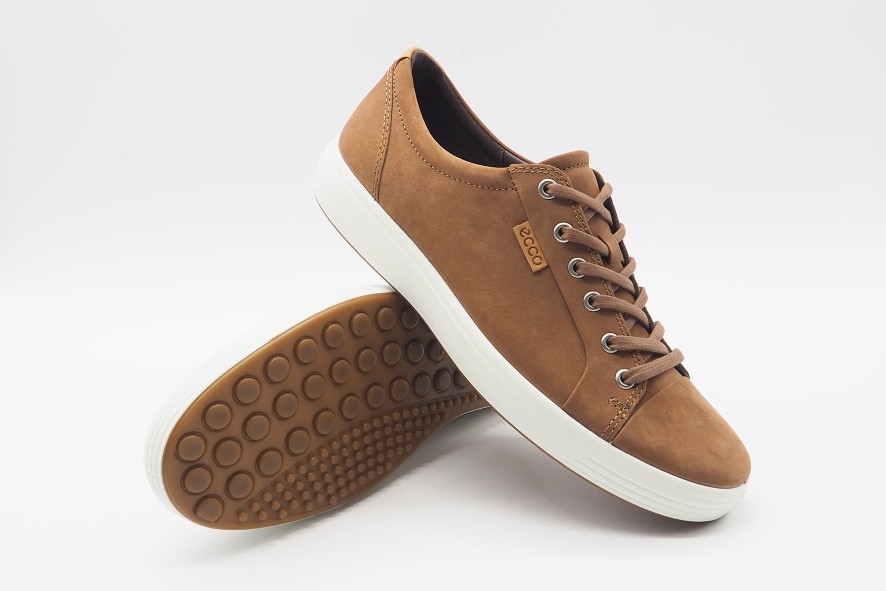 Herren Sneaker aus Nubukleder in Camel - Soft 7 Herren Sneaker Ecco 