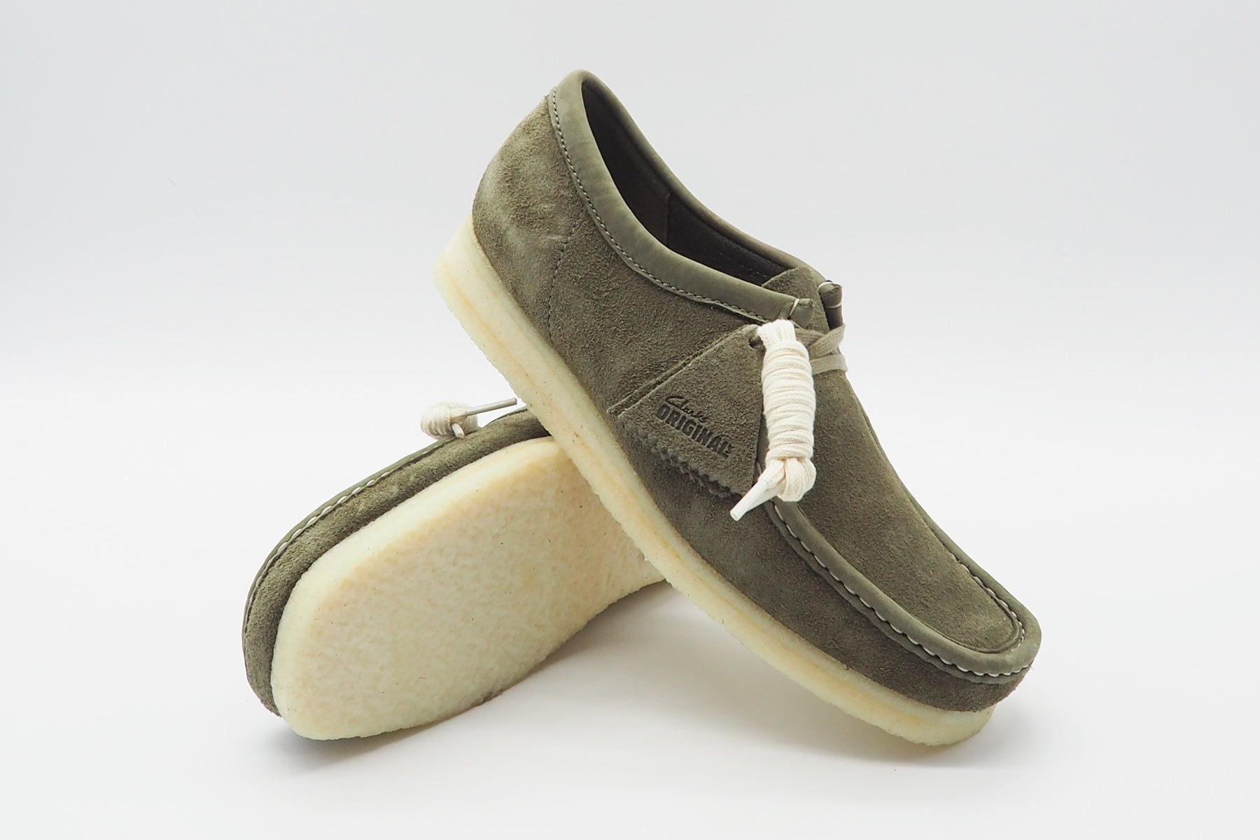 Herren Sneaker aus Veloursleder in Khaki - Wallabee - Clarks Originals Herren Sneaker Clarks Originals 