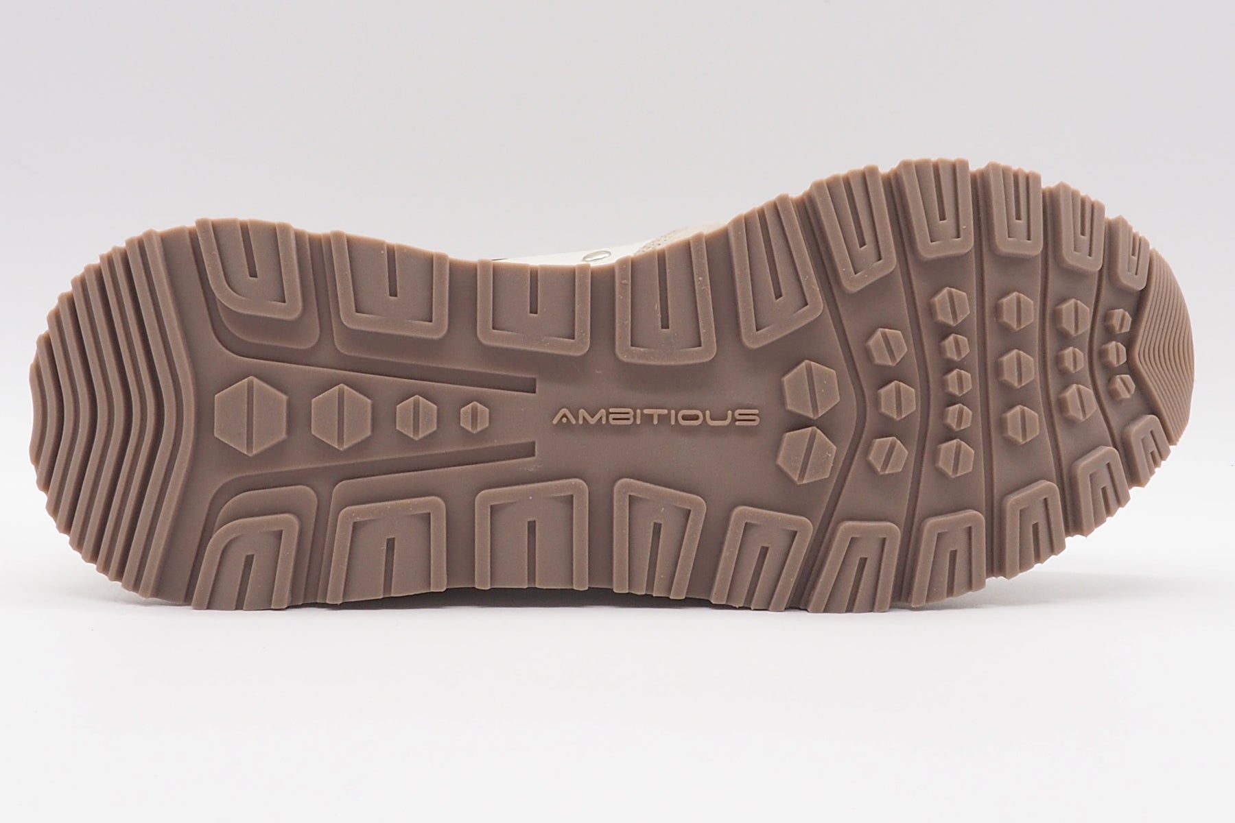 Herren Sneaker in Running Style aus Leder in Beige & Weiss Herren Sneaker Ambitious 