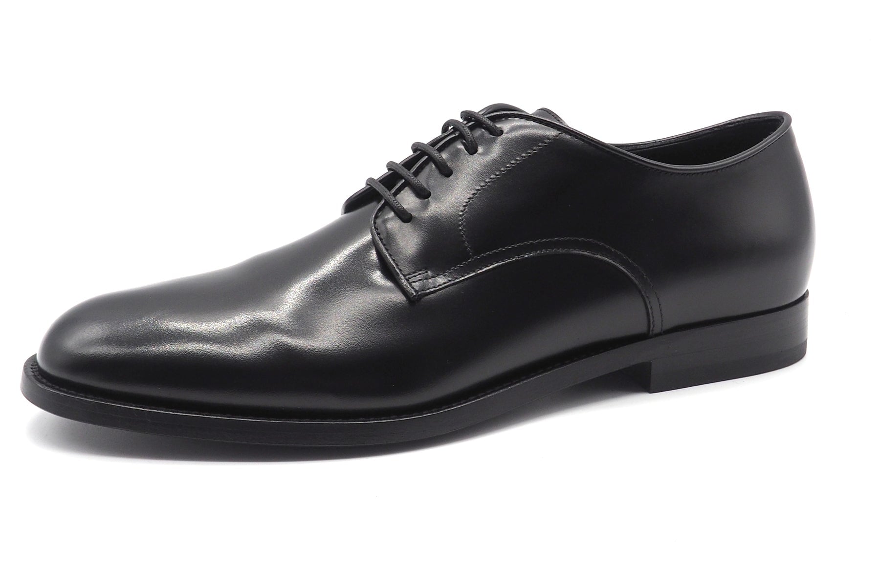 Klassisch, edler Herren Schnürschuhe aus Leder in Schwarz mit durchgenähte Ledersohle Herren Klassik modern Pantanetti 