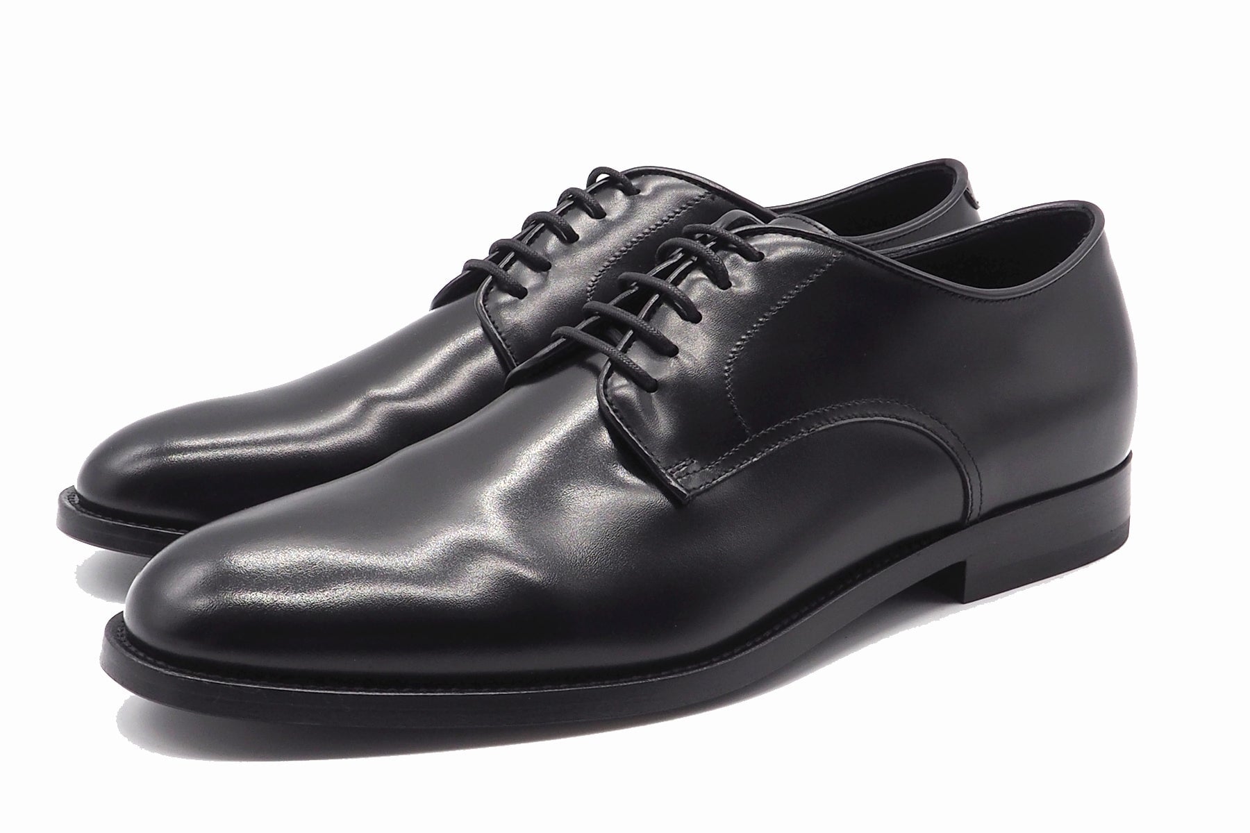 Klassisch, edler Herren Schnürschuhe aus Leder in Schwarz mit durchgenähte Ledersohle Herren Klassik modern Pantanetti 