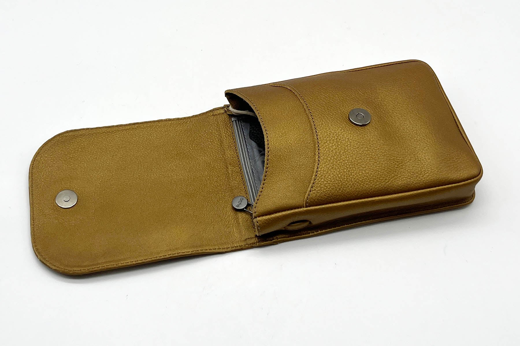 Kleine Crossbodytasche aus Metallic Leder in Gold Taschen Crossbody & Schultertaschen Arche 