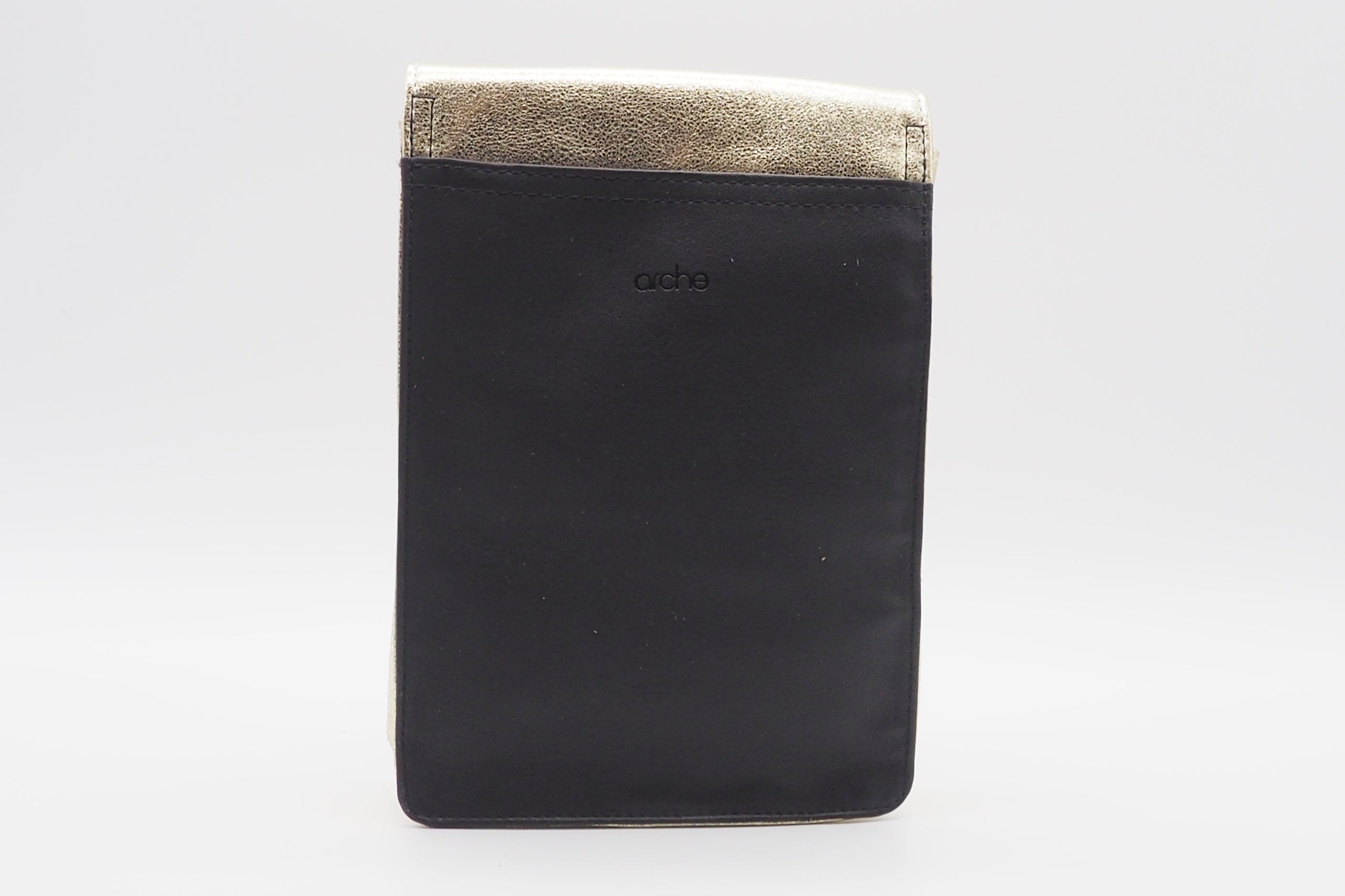 Lässige Crossbodytasche aus Metallicleder in Gold - Adily Taschen Crossbody & Schultertaschen Arche 