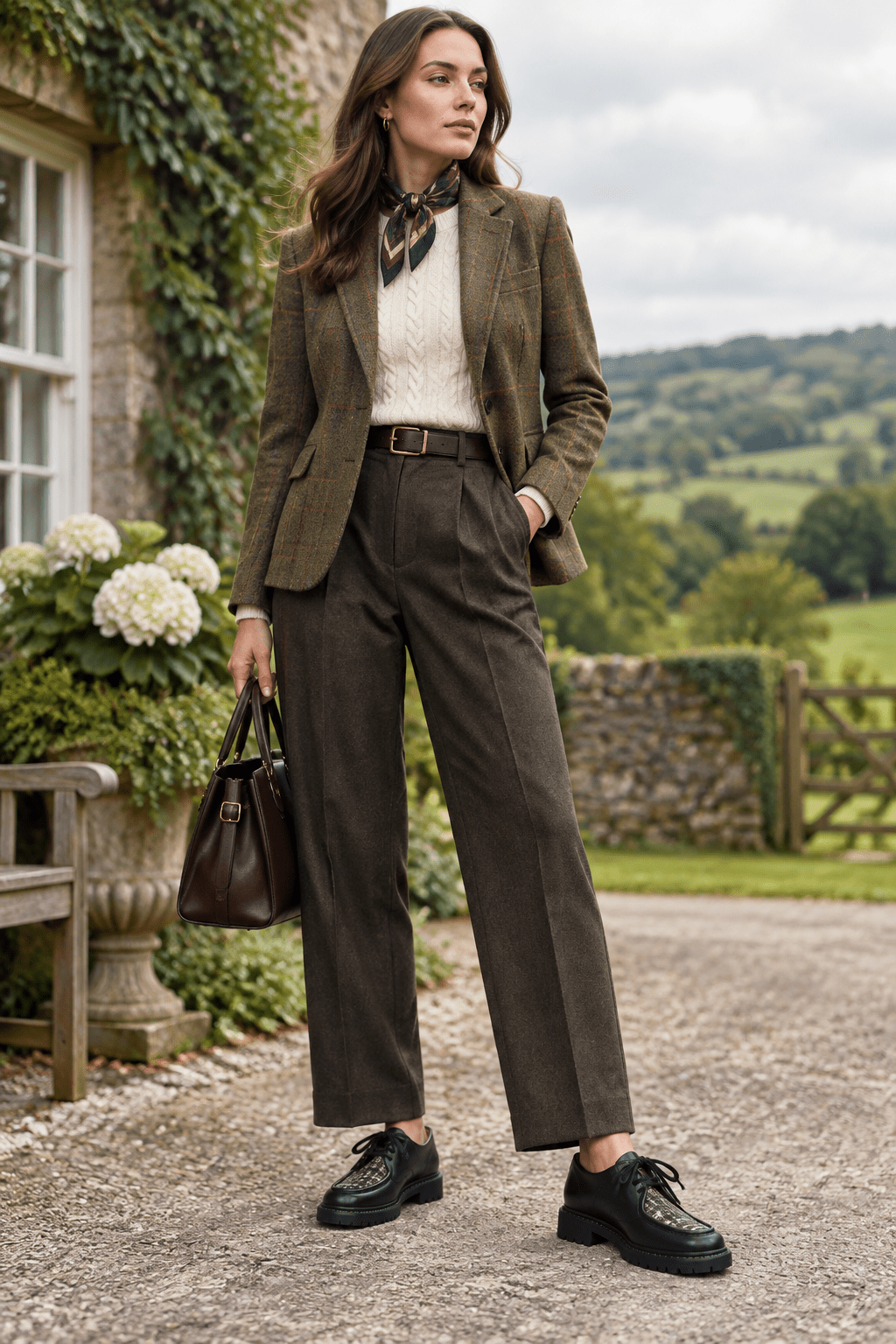 Lässiger Damen Schnürer aus Leder Schwarz mit geprägtem Karoleder & Leichtsohle Damen Loafers & Schnürer Brunate 