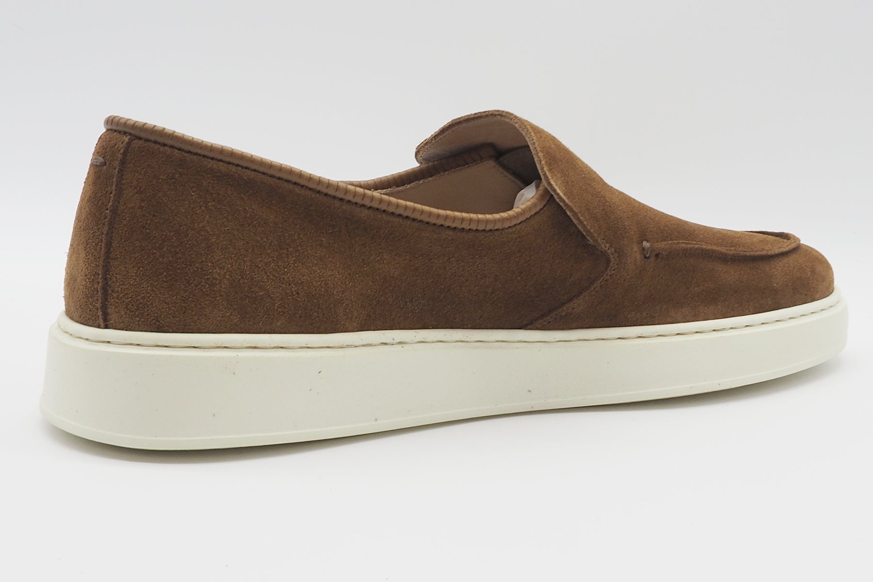 Lässiger Herren Mokassin aus Velours in Braun mit weicher Sohle Herren Slipper & Mokassins Pantanetti 