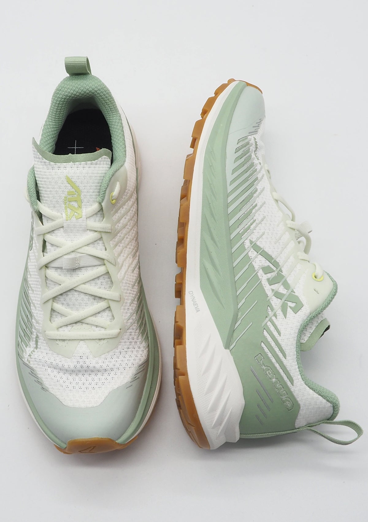 Leichter Damen Outdoor Sneaker in Weiß & Grün - AMPLUX Damen Sneaker Lowa 