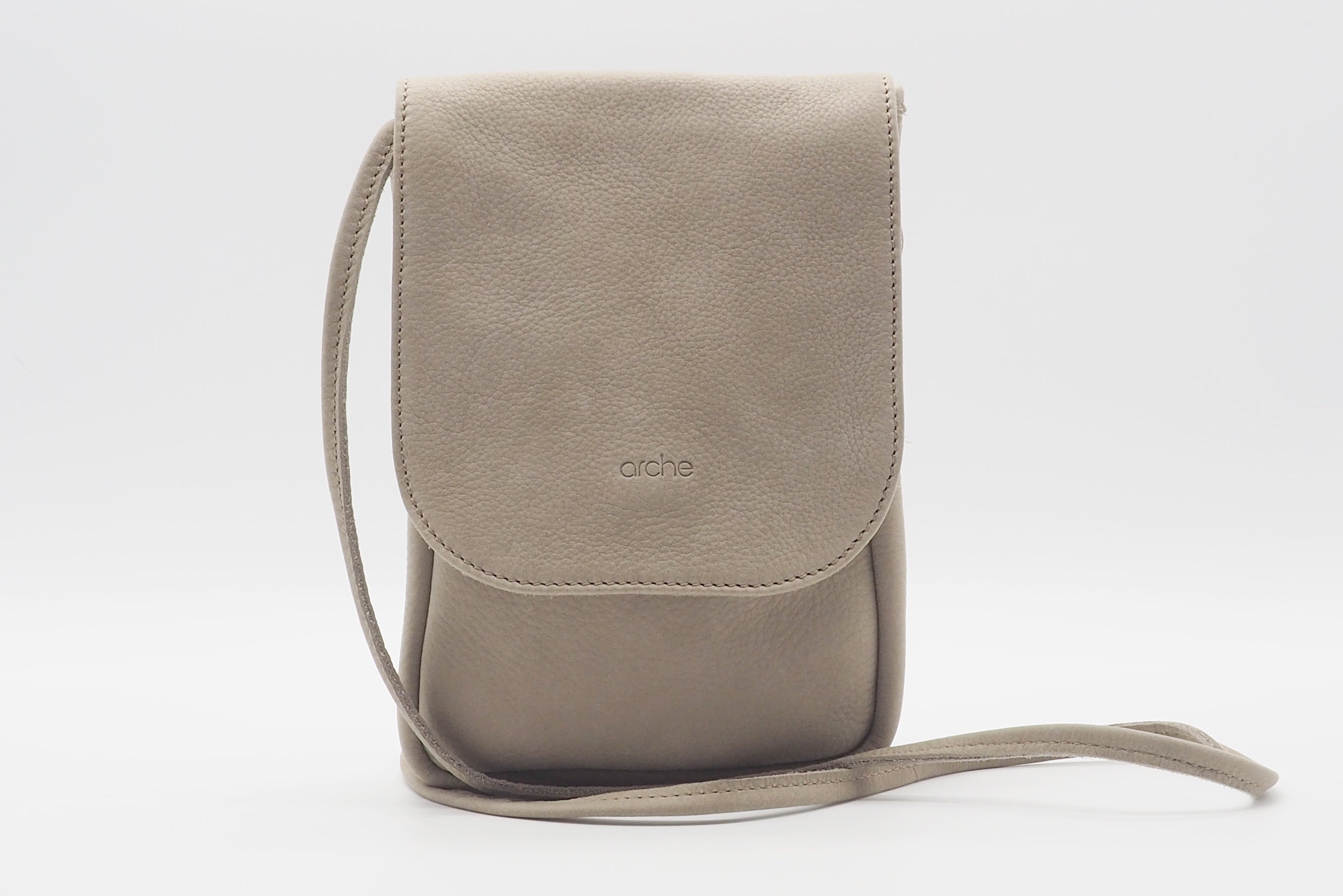 Praktische Crossbodytasche aus Nubukleder in Sand - Adily Taschen Crossbody & Schultertaschen Arche 