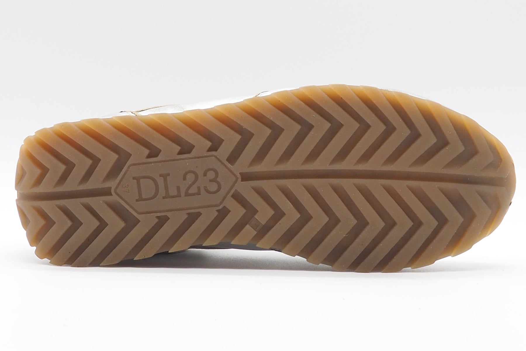 Retro Damen Sneaker aus Metallic-Leder in Silber Damen Sneaker Lemargo 