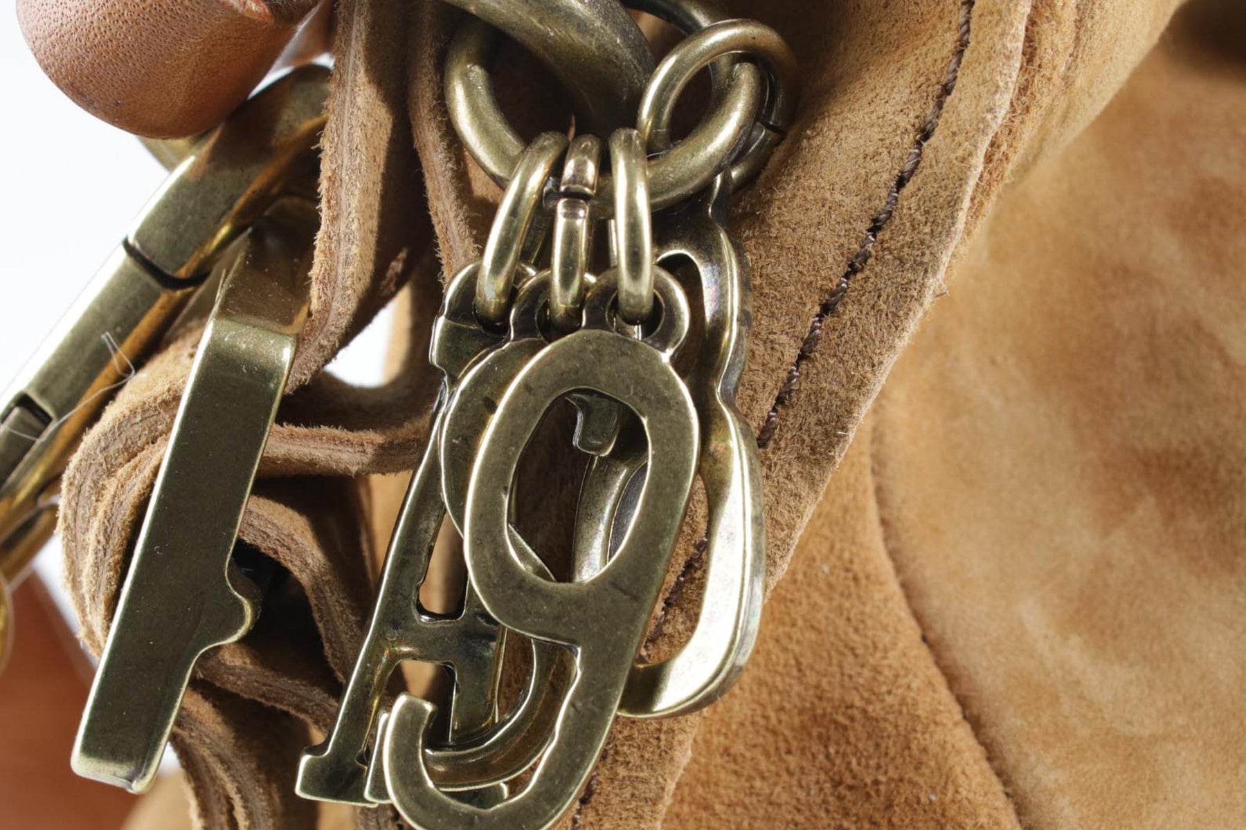 Schulter- & Crossbodytasche aus Nubukleder in Braun mit Vacchettaleder Taschen Crossbody & Schultertasche A.S. 98 