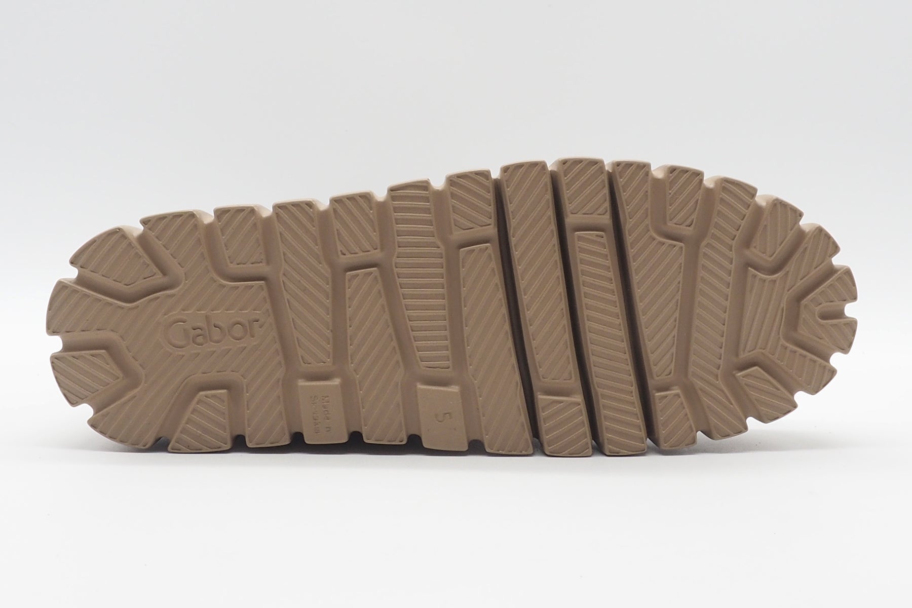 Softe Damen Schnürstiefelette aus Velours in Sand mit Keilsohle - 4cm Damen Stiefeletten Gabor 