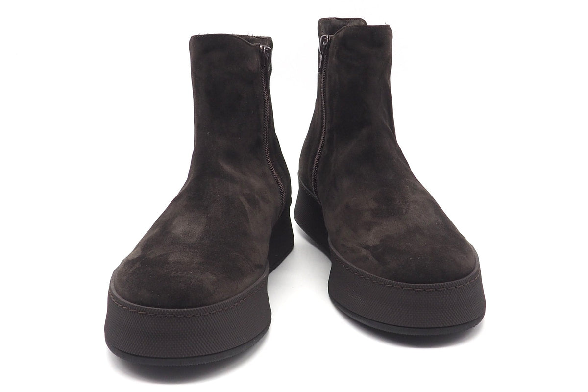 Softer Damen Chelseaboot aus Velours in Braun mit Schalensohle - 2cm Damen Stiefeletten Truman´s 
