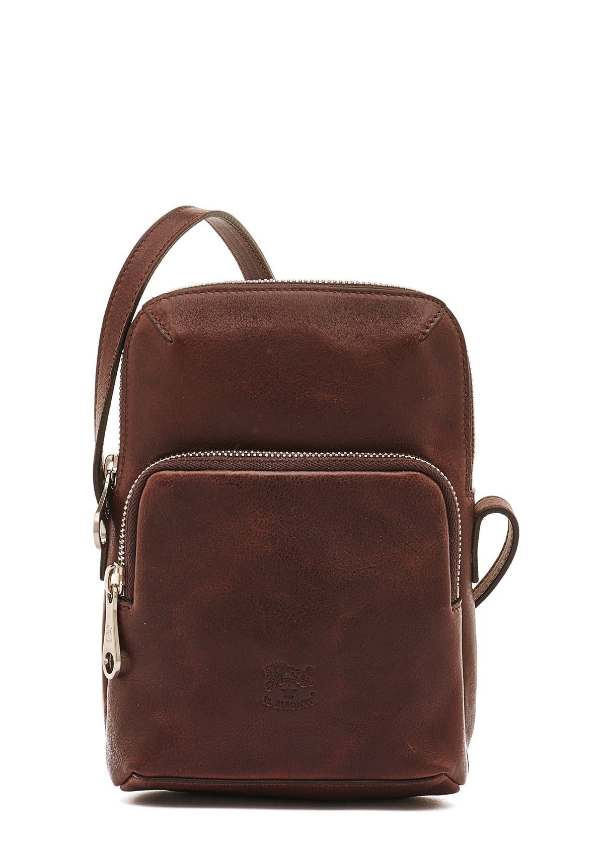 Sportliche Crossbodybag aus Leder in Braun - Duccio Taschen Crossbody & Schultertasche Il Bisonte 