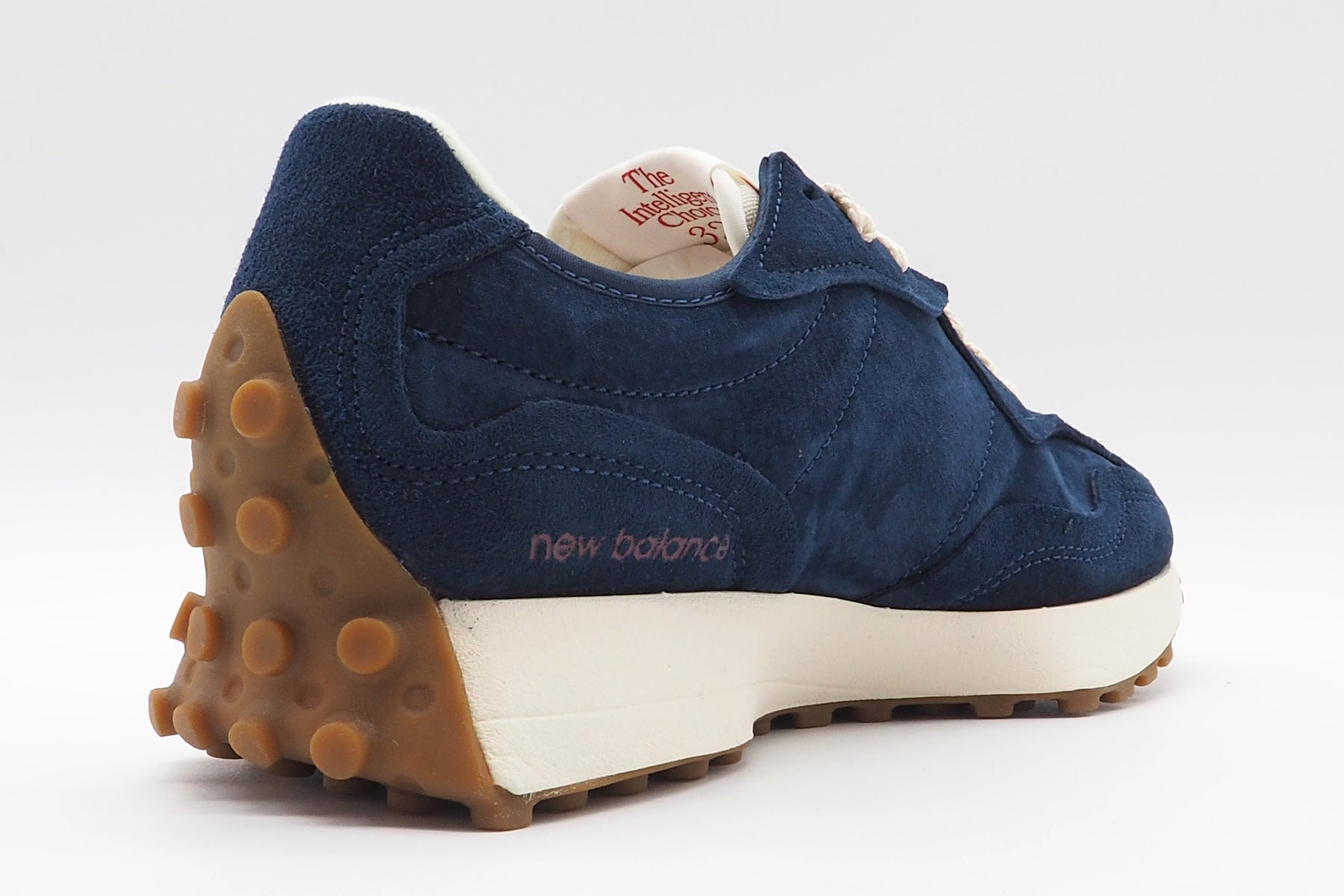 Stylischer Herren Sneaker 327 aus Nubukleder in Dunkelblau Herren Sneaker New Balance 