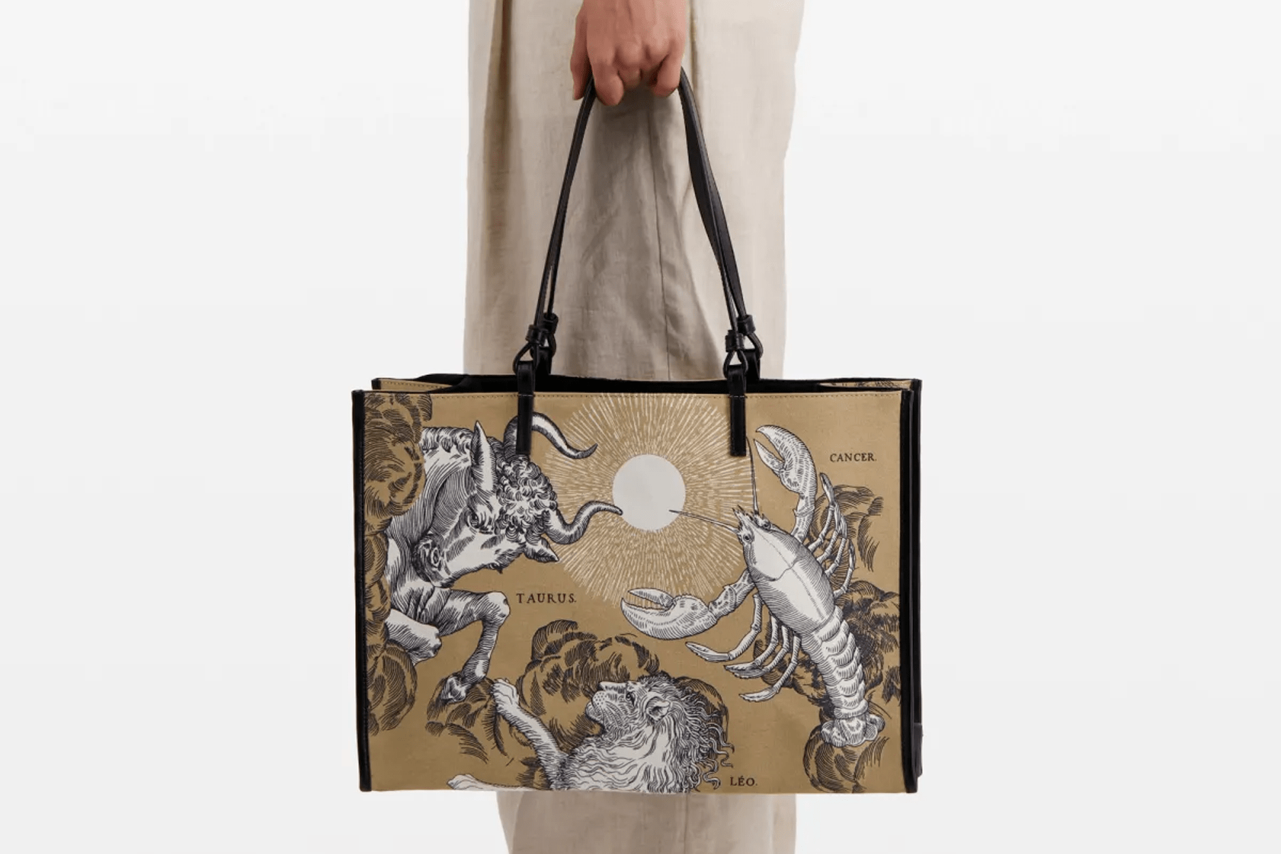Tote-Bag aus Baumwolle in Sand - Astrologie Taschen Tote-Bag Inoui E. 