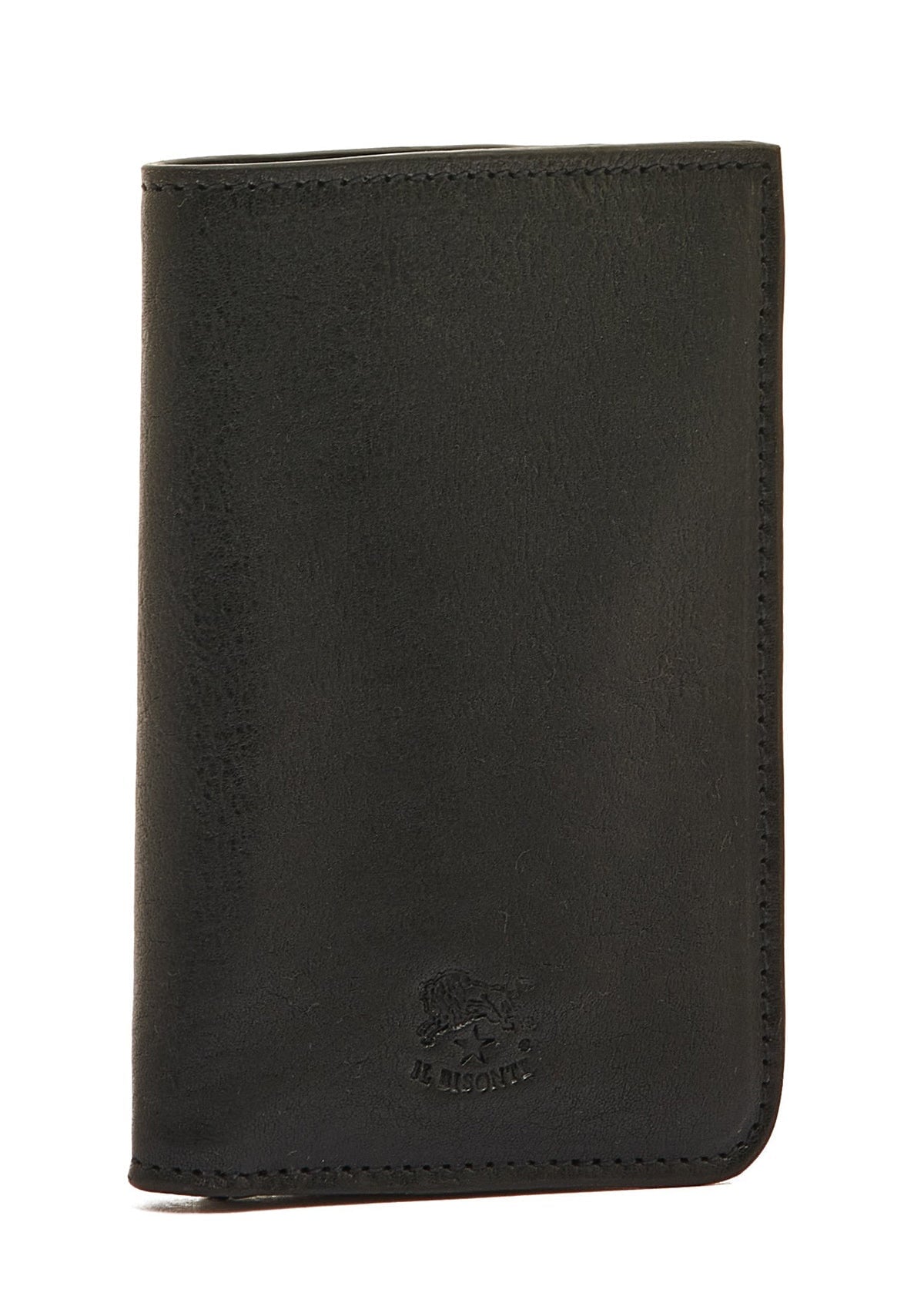 Unterteilte Brieftasche aus Leder in Schwarz - Duccio bi fold Brieftaschen Il Bisonte 