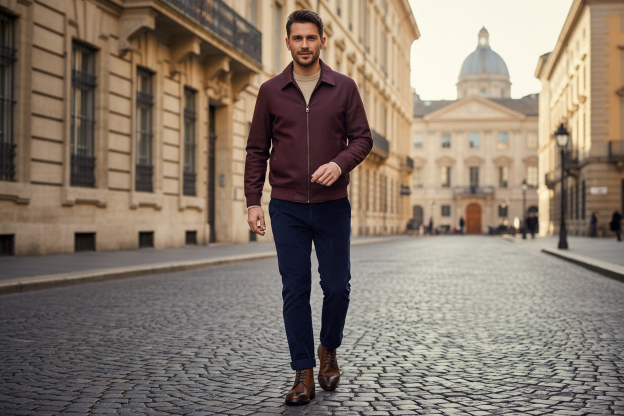 Von Hand gefertigte Herren Schnürstiefelette aus Leder in Cognac mit Zipp