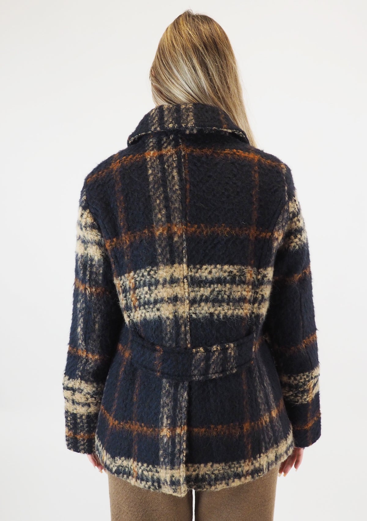 Warme Damenjacke im Karomuster Damen Ready to wear Fashion Hannes Roether 
