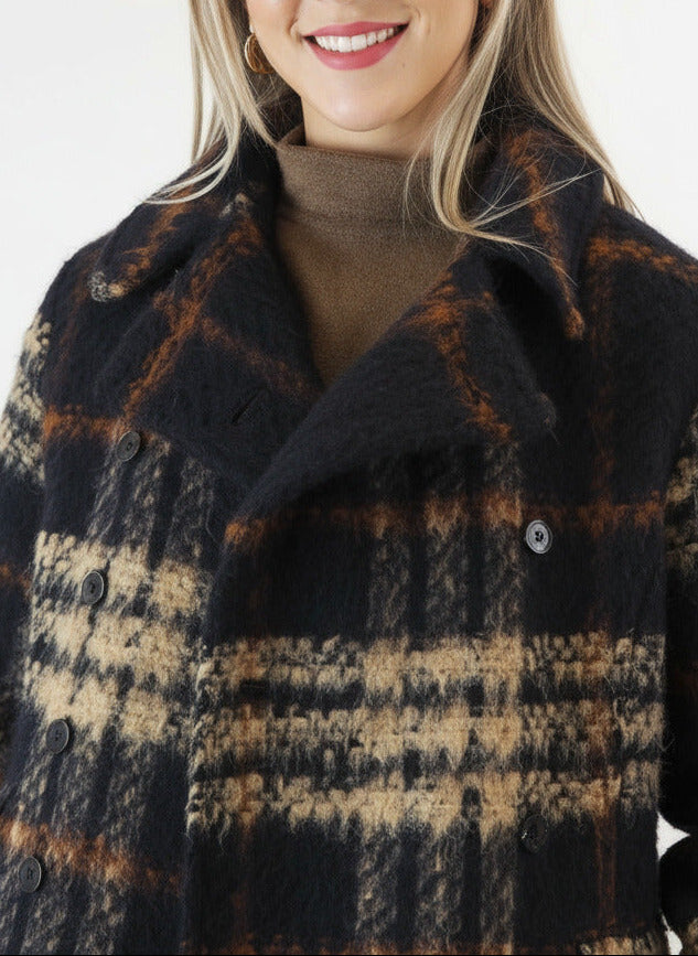 Warme Damenjacke im Karomuster Damen Ready to wear Fashion Hannes Roether 