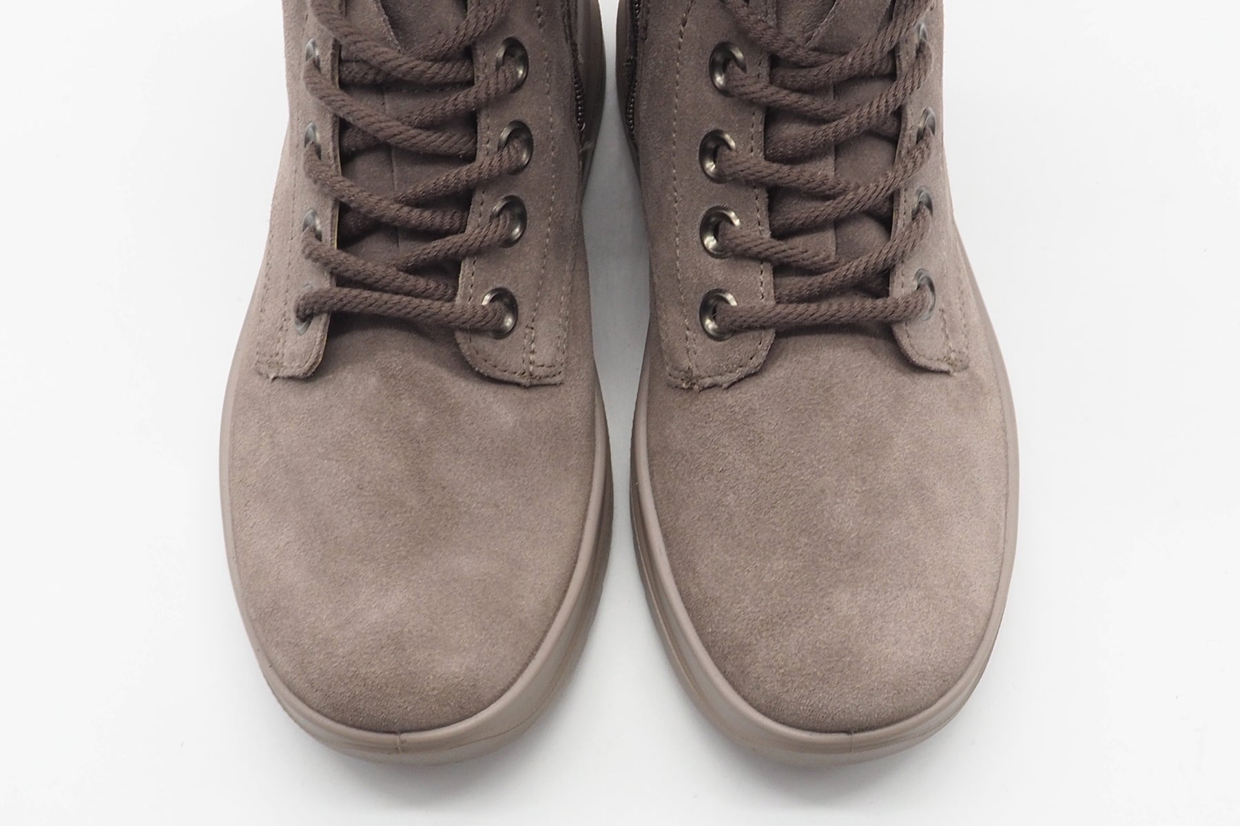 Wasserdichter Damen Schnürboot aus Velours in Tope mit Flauschfutter - Gore tex Damen Schnürboots Legero 
