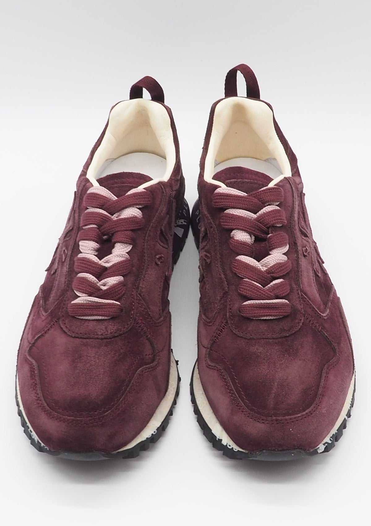 Zeitloser Damen Sneaker aus Veloursleder in Bordeaux - Runsead Damen Sneaker Premiata 