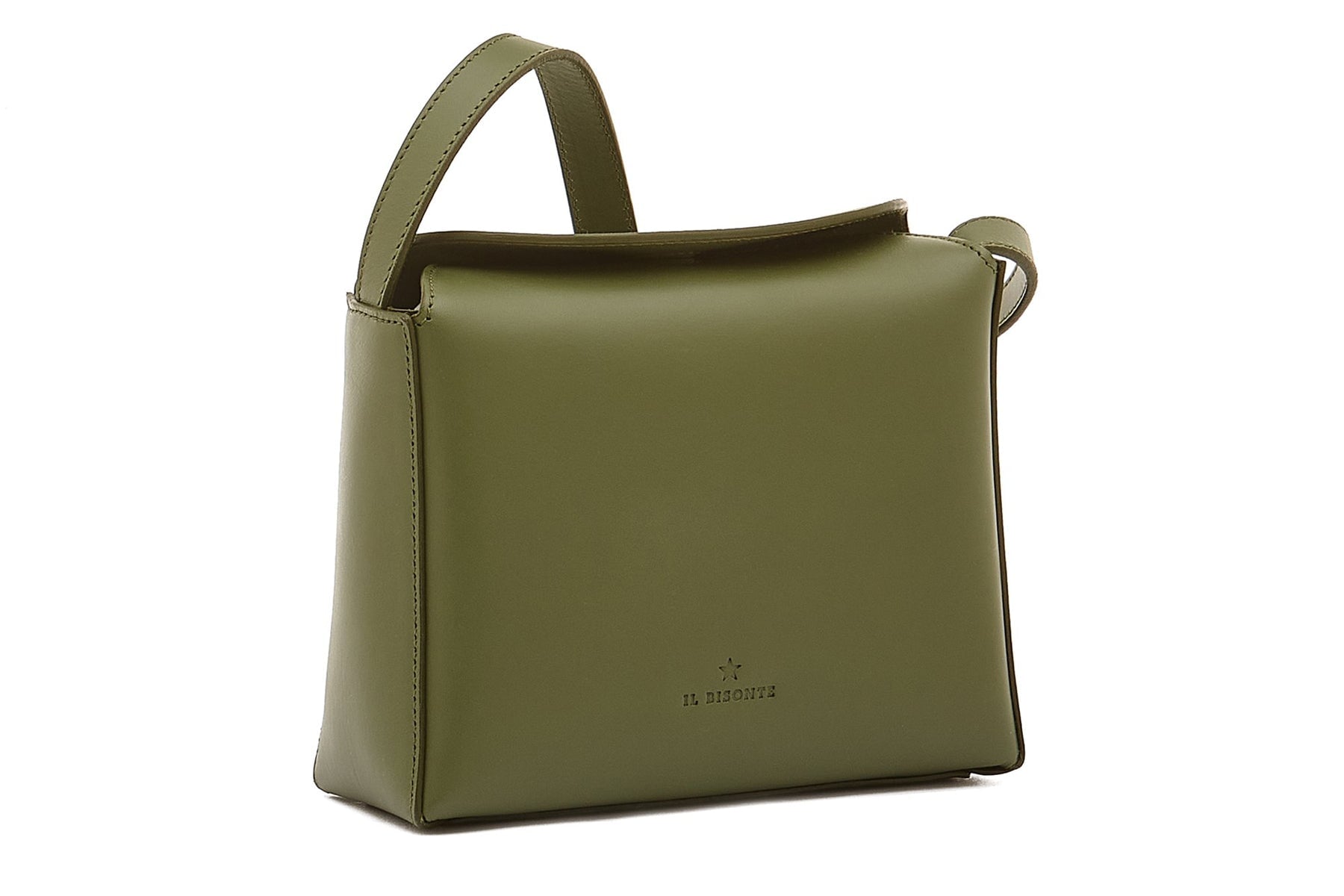 Crossbody-Tasche aus Leder in Grün - BCR339 Taschen Crossbody & Schultertaschen Il Bisonte 