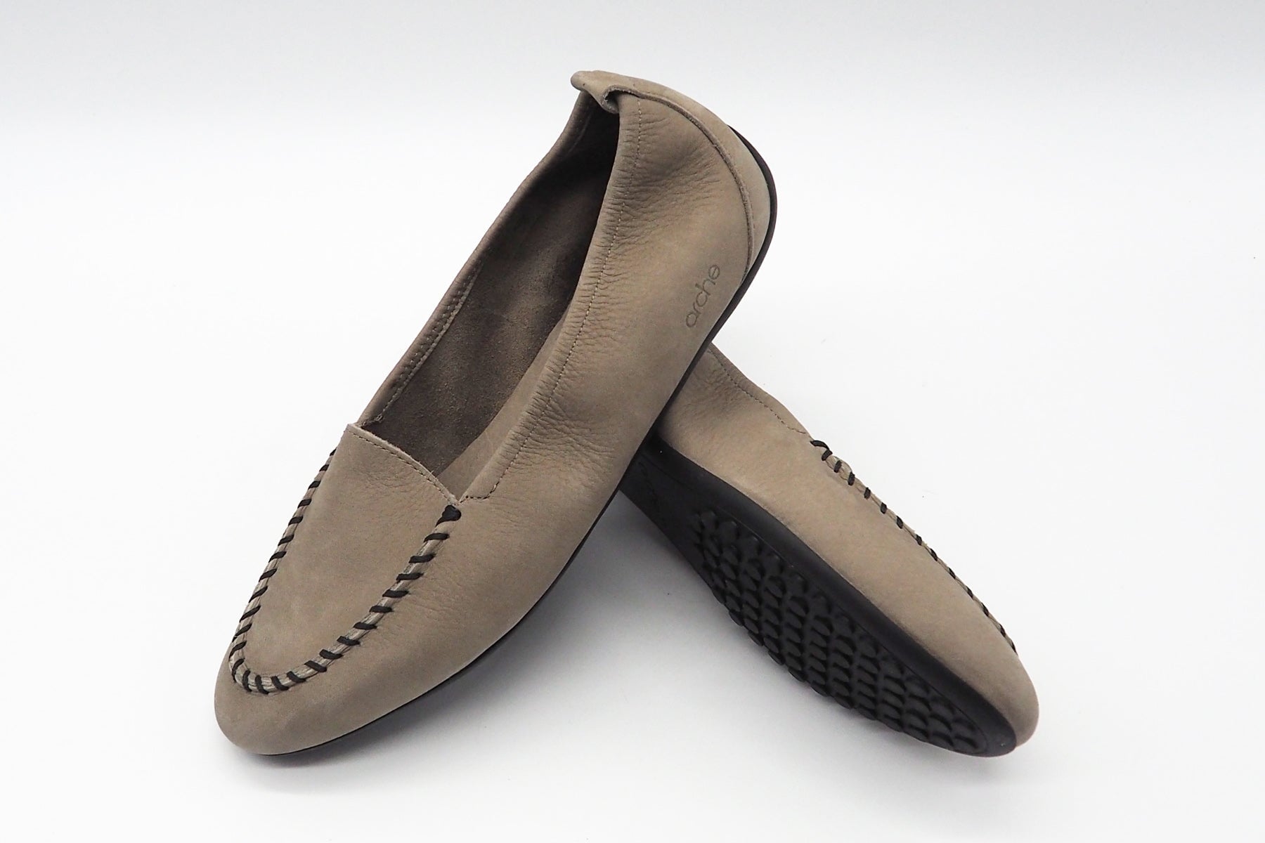 Damen Ballerina aus Nubukleder in Sabbia - Absatz 1cm - Fanyra Damen Ballerinas Arche 