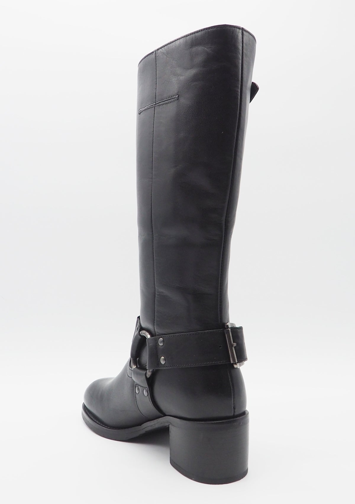 Damen Biker-Boots aus Leder in Schwarz - Absatz 5cm Damen Boots & Booties Bronx 