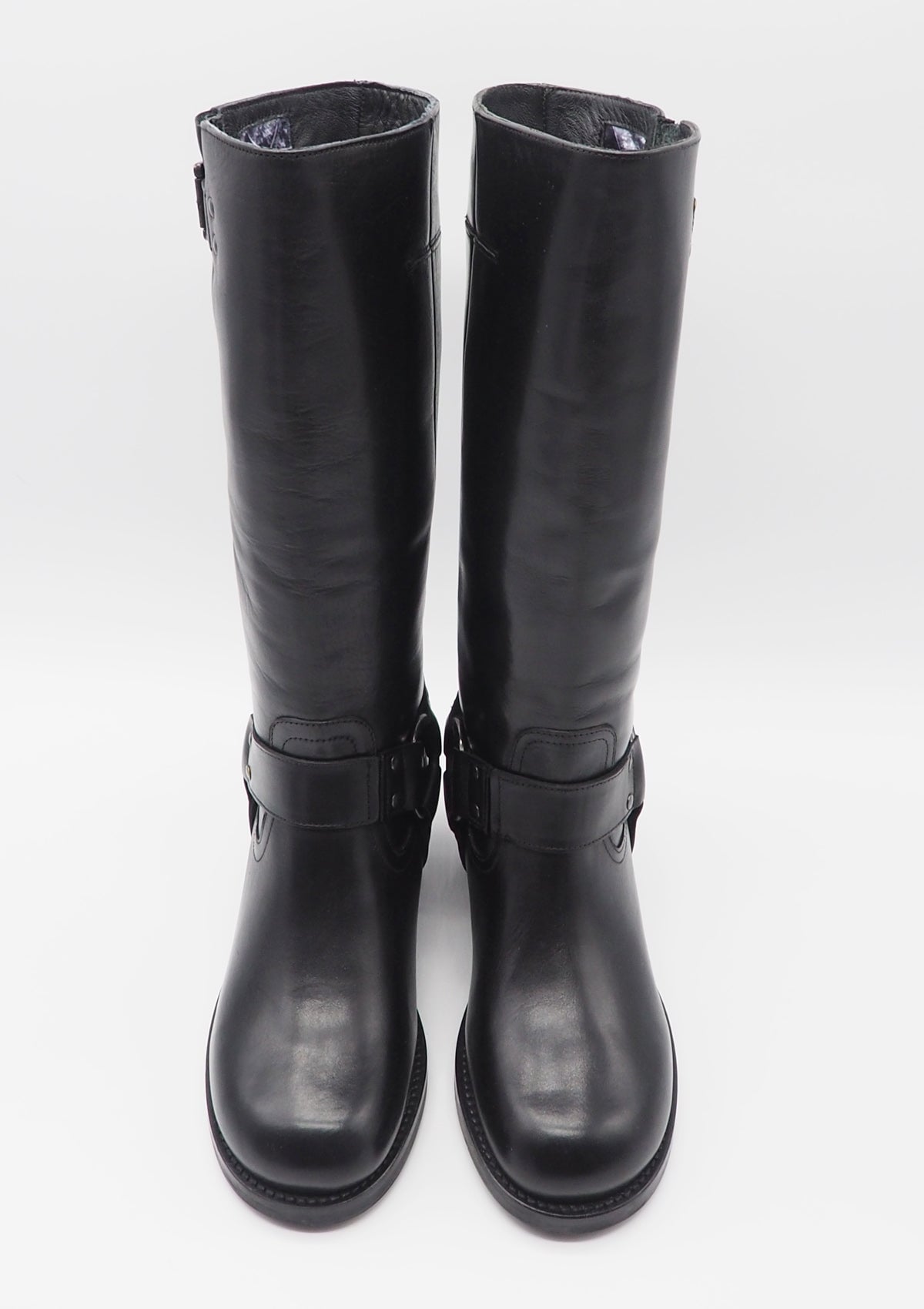 Damen Biker-Boots aus Leder in Schwarz - Absatz 5cm Damen Boots & Booties Bronx 