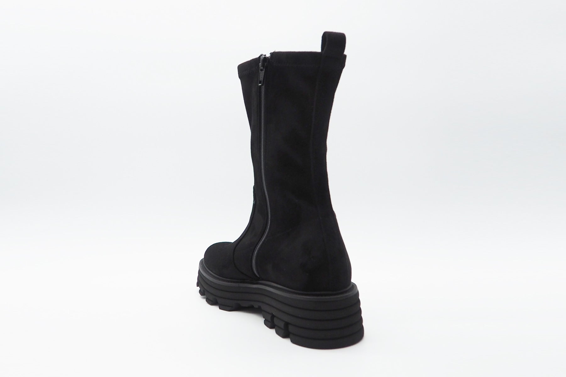 Damen Boot aus Veloursleder in Schwarz - Absatz 4cm Damen Boots & Booties Kennel & Schmenger