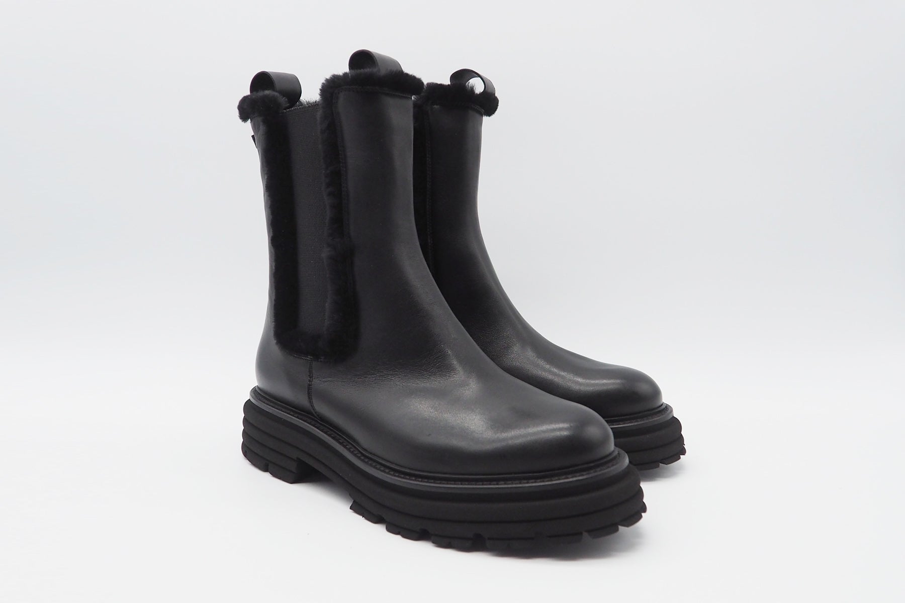 Chelsea Winterschuhe Mit Lammfellfutter Lammfell Damen