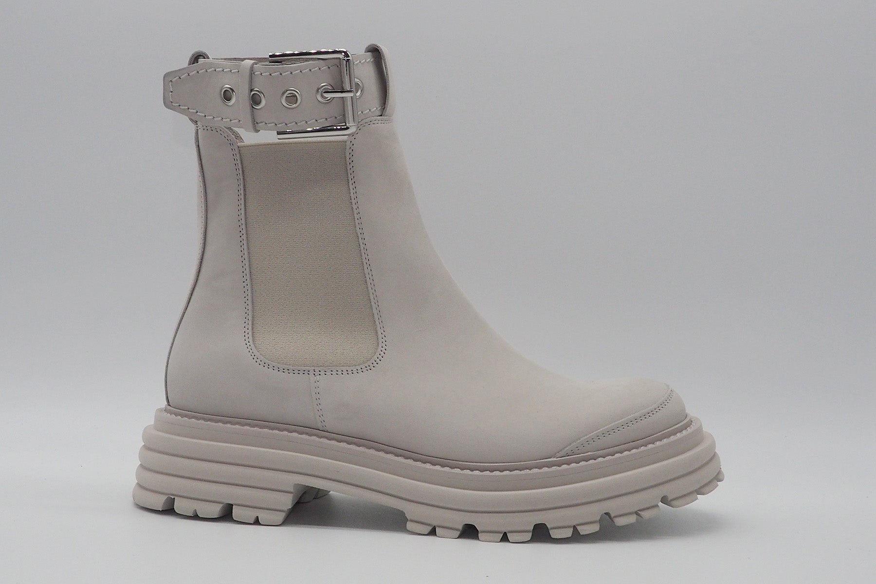 Damen Chelsea-Boots aus Nubukleder in Sand Damen Boots & Booties Kennel & Schmenger