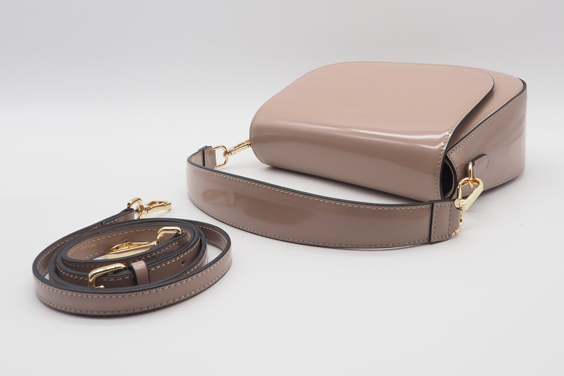 Damen Crossbody- & Schultertasche aus Glattleder in Rosa Taschen Crossnbody & Schultertaschen Nina Hill 