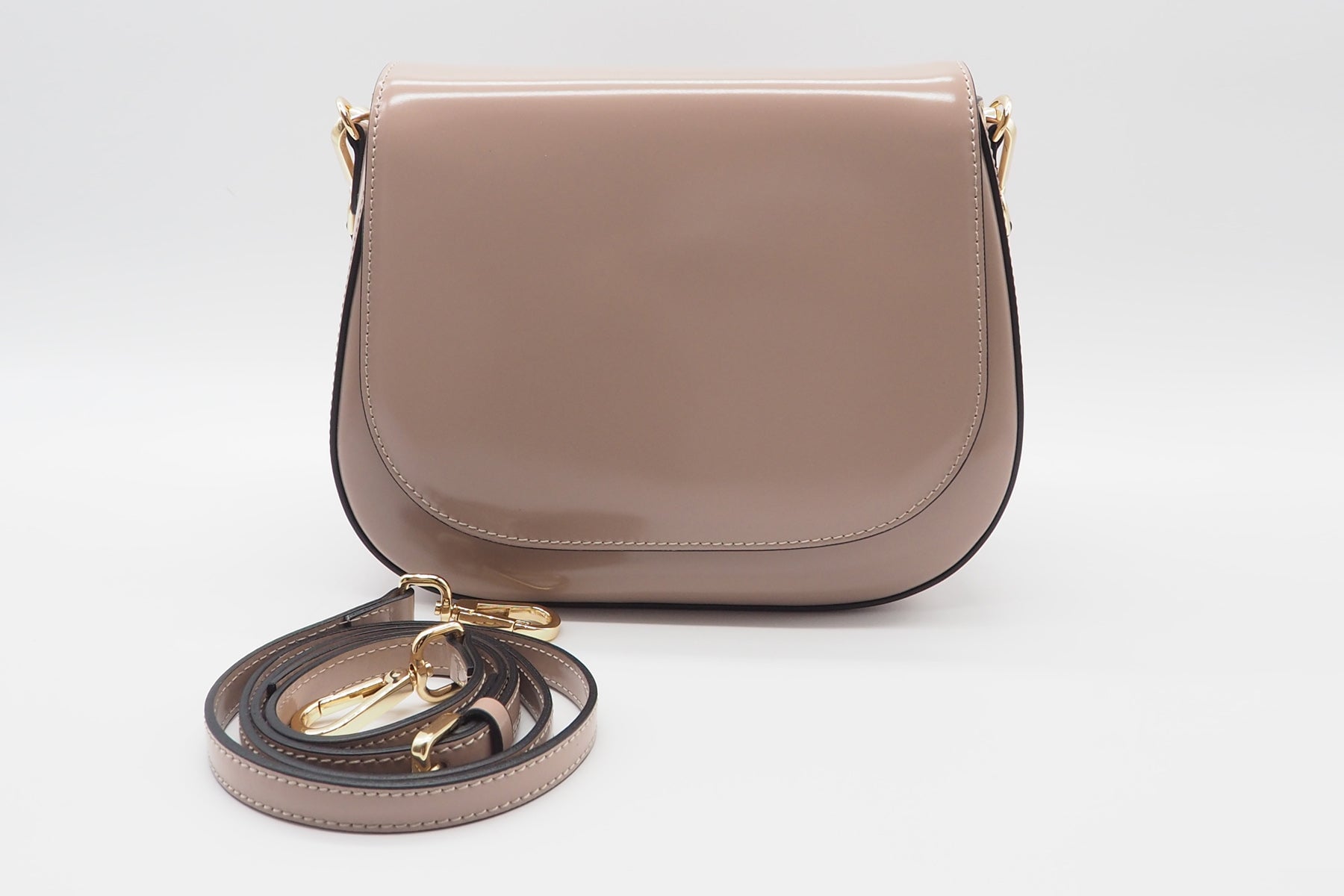 Damen Crossbody- & Schultertasche aus Glattleder in Rosa Taschen Crossnbody & Schultertaschen Nina Hill 