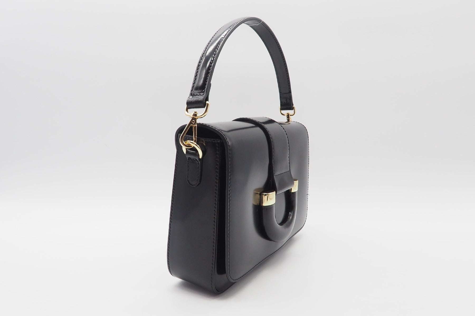Damen Crossbody- & Schultertasche aus Glattleder in Schwarz Taschen Crossnbody & Schultertaschen Nina Hill 