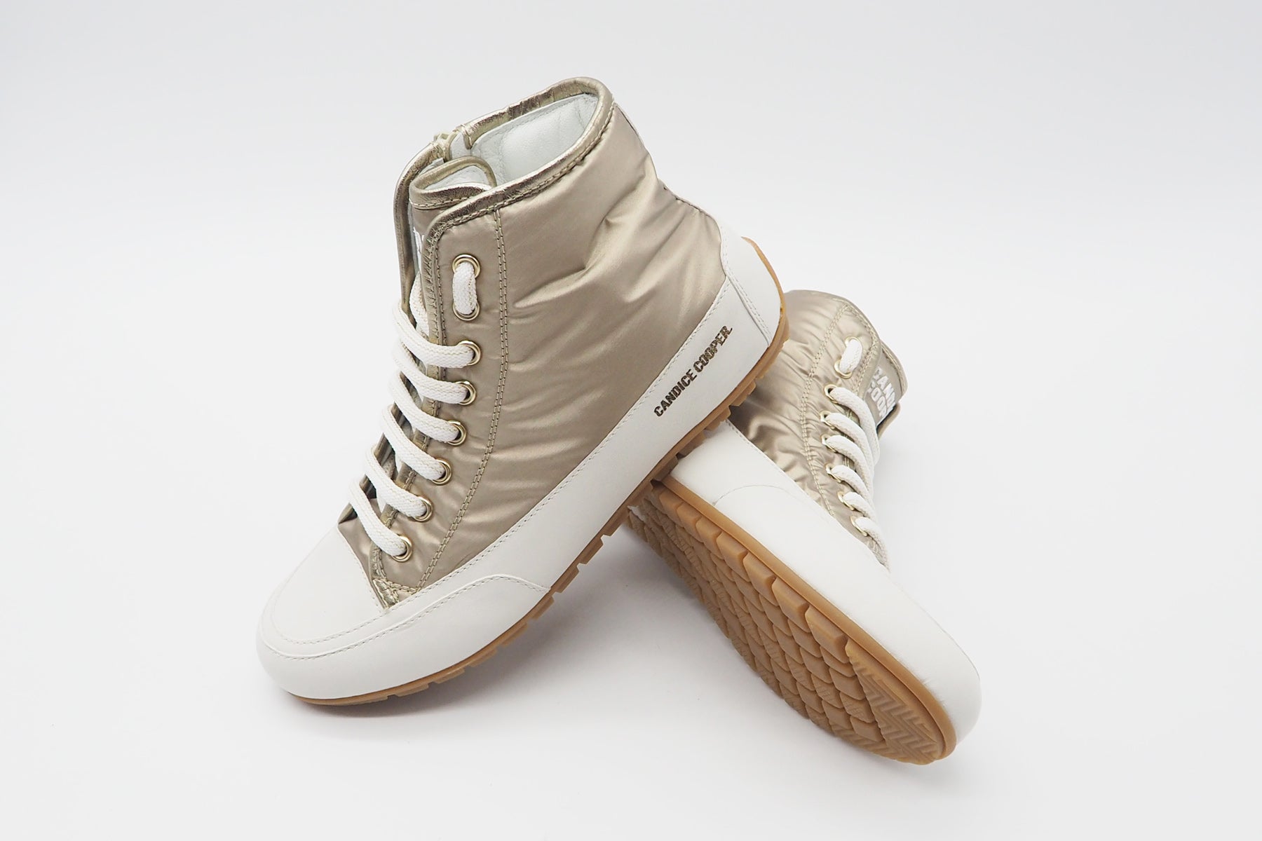 Damen Hightop-Sneaker aus Nylon in Metallic Damen Sneaker Candice Cooper