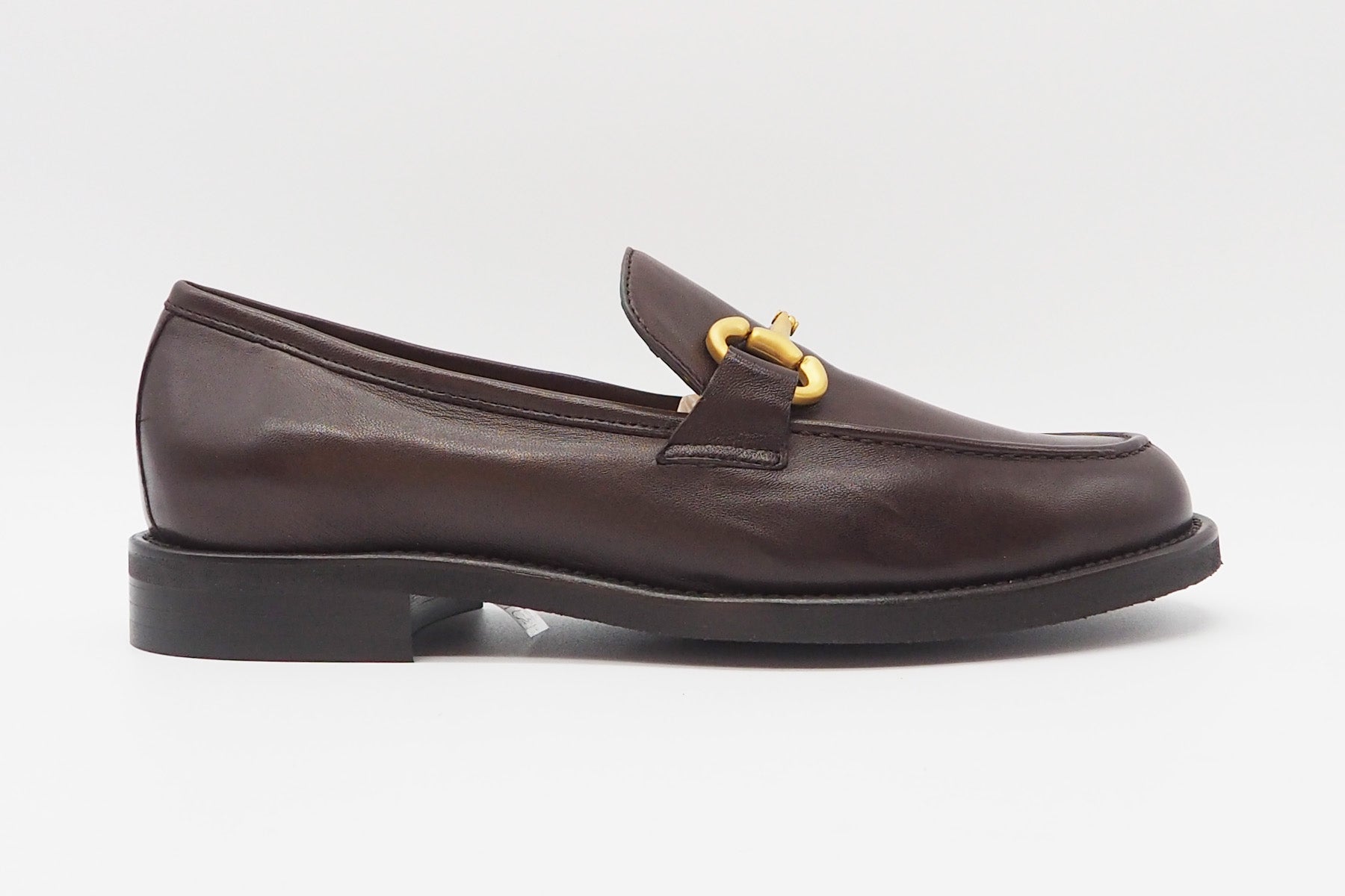 Damen Loafer aus Glattleder in Schokobraun Damen Loafers & Schnürer Mara Bini