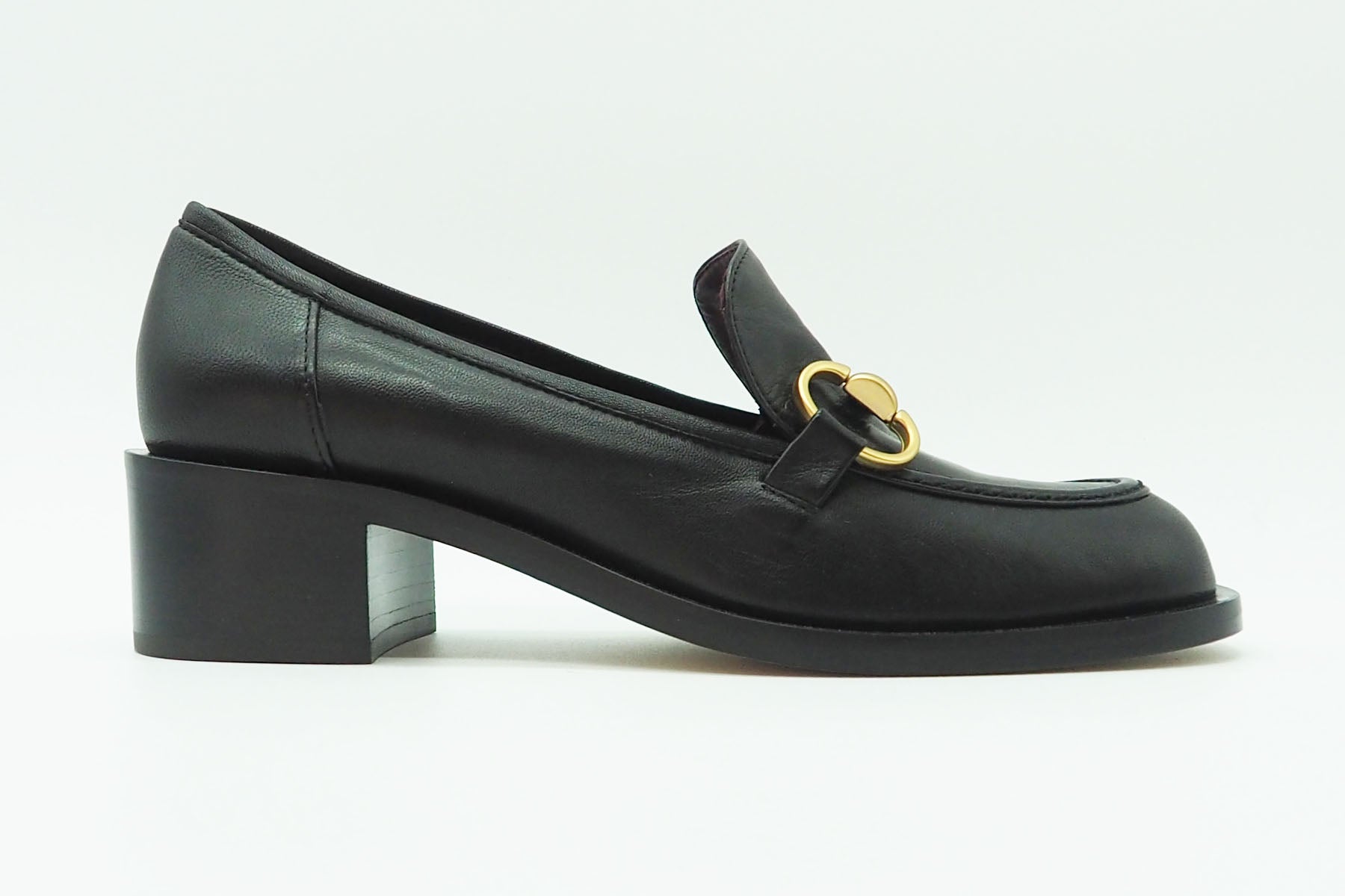 Damen Loafer aus Glattleder in Schwarz - Absatz 4cm Damen Loafers & Schnürer Pomme D'or