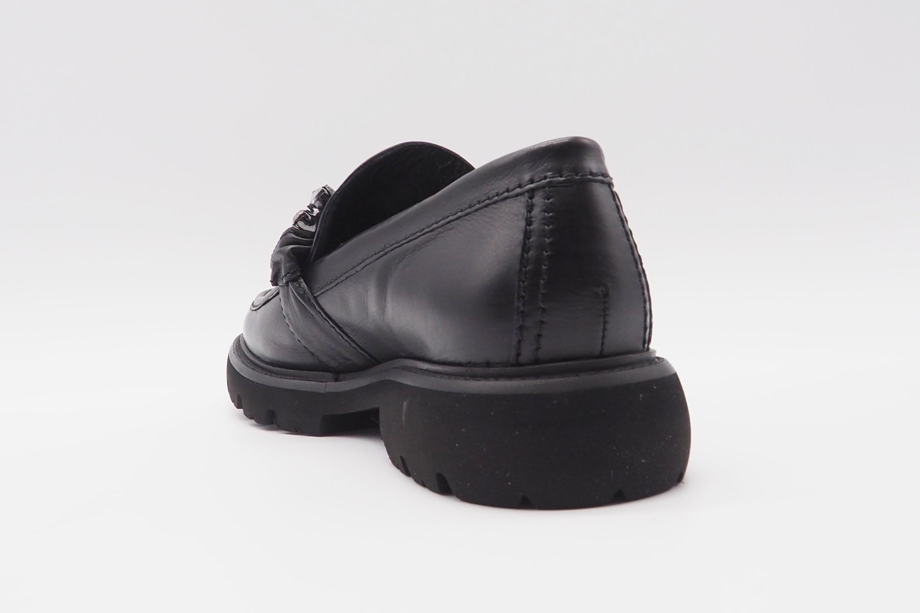 Damen Loafer aus Glattleder in Schwarz mit Kristallapplikation - Print- Absatz 3,5cm Damen Loafers & Schnürer Kennel & Schmenger 