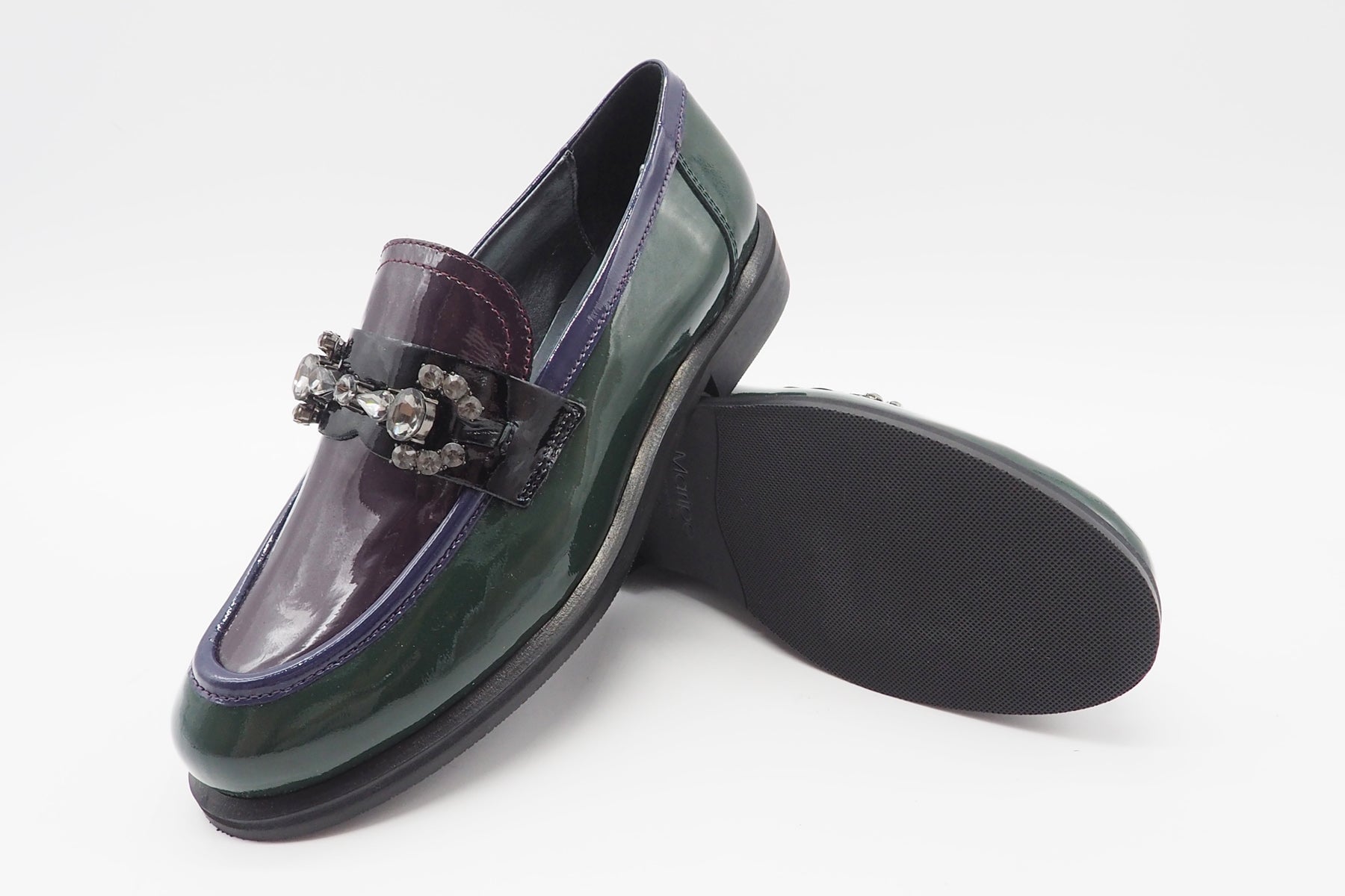 Damen Loafer aus Lackleder in Multicolor - Absatz 3cm Damen Loafers & Schnürer Maripé 