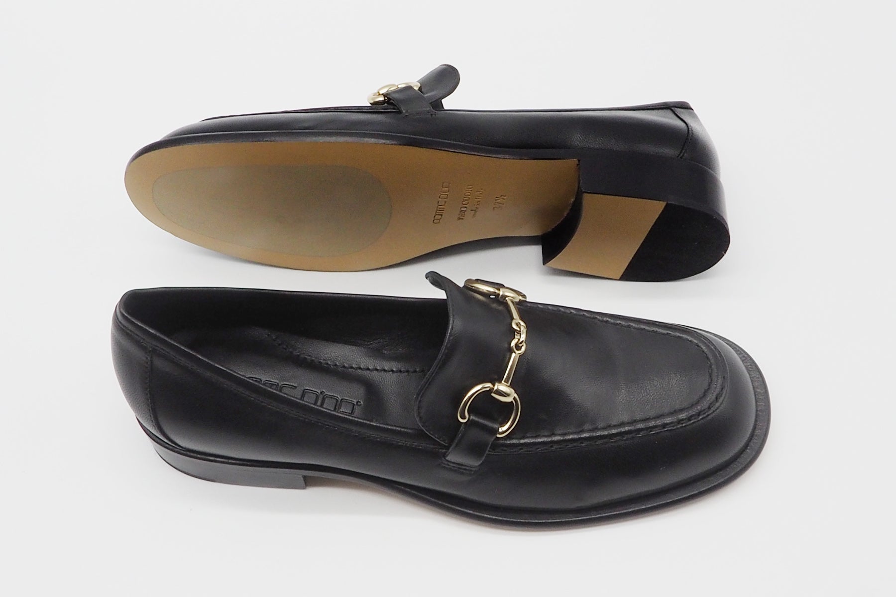 Damen Loafer aus Leder in Schwarz Damen Loafers & Schnürer Pomme D'or