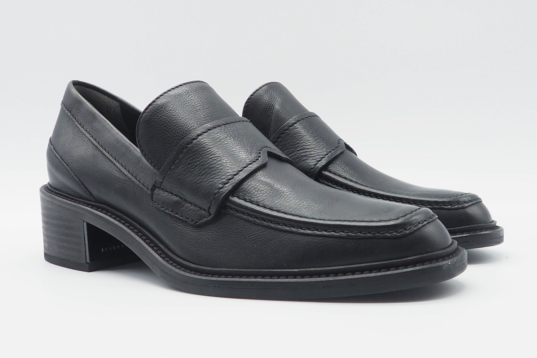 Damen Loafer aus Leder in Schwarz - Stick - Absatz 4,5cm Damen Loafers & Schnürer Kennel & Schmenger 