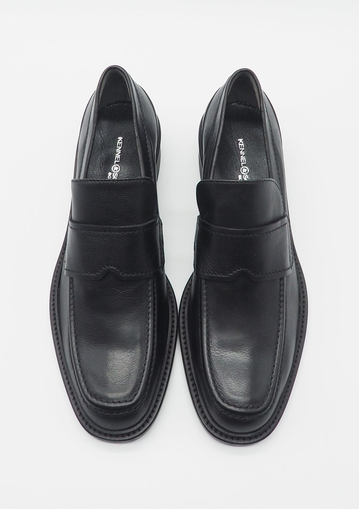 Damen Loafer aus Leder in Schwarz - Stick - Absatz 4,5cm Damen Loafers & Schnürer Kennel & Schmenger 