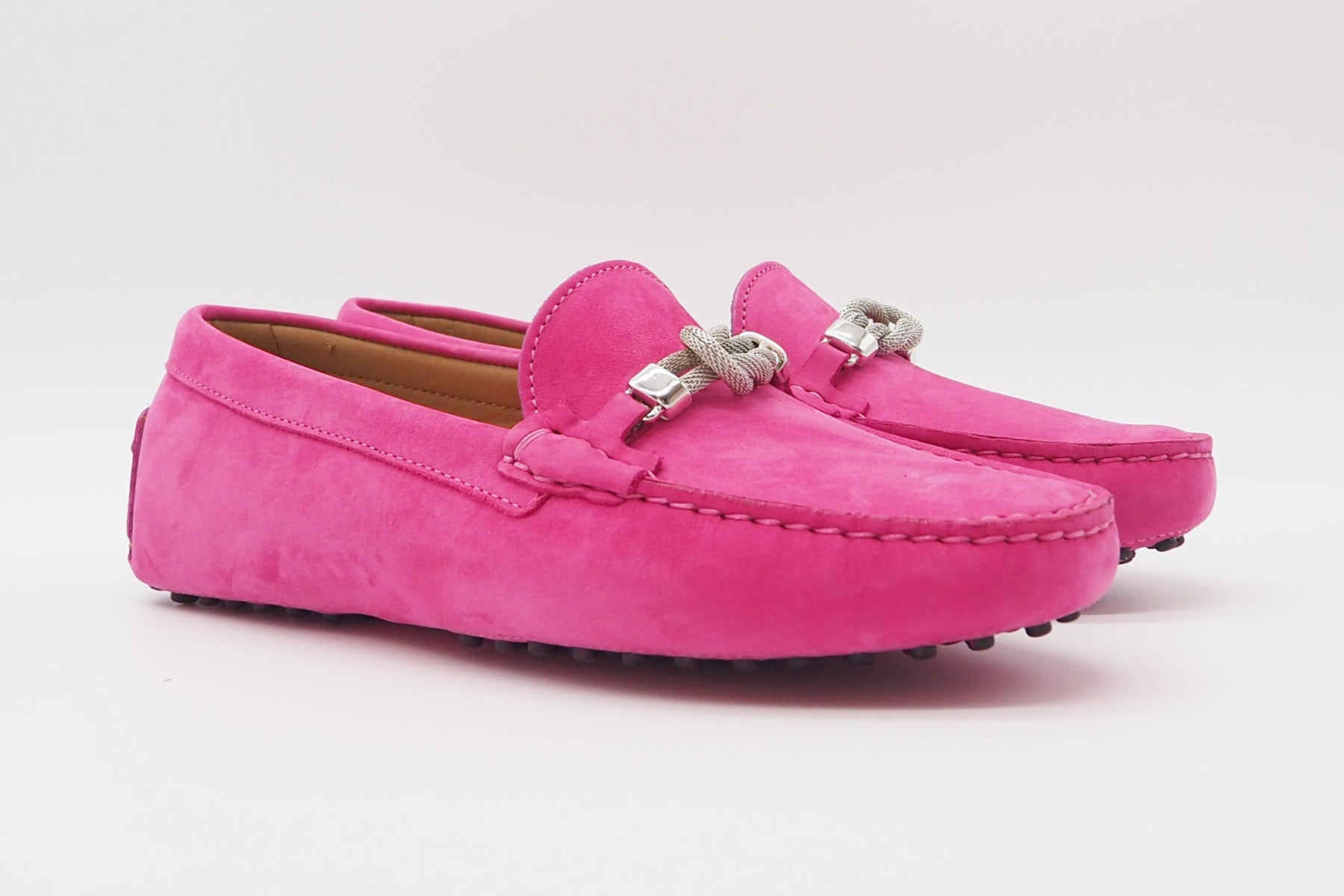 Damen Loafer aus Nubukleder in Pink Damen Loafers & Schnürer Conte V