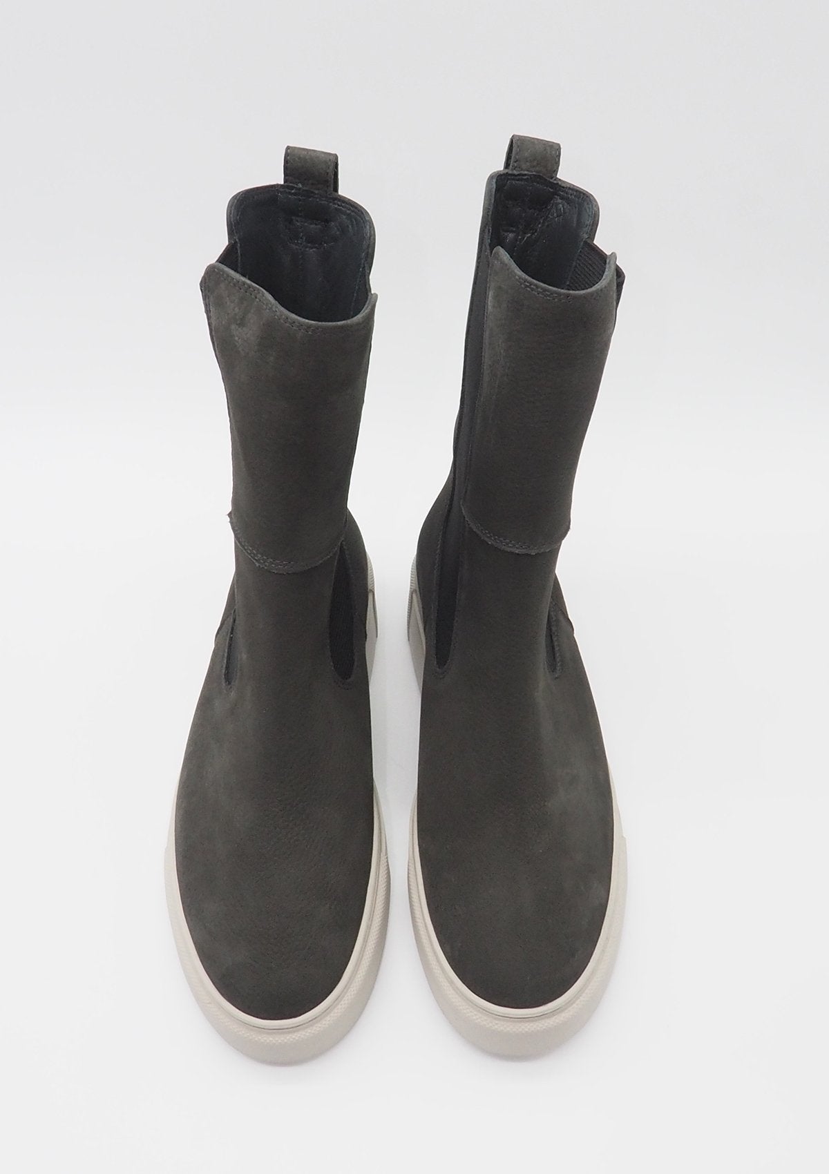 Damen Long Chelsea Boot aus Nubukleder in Dunkelgrau Damen Boots Paul Green